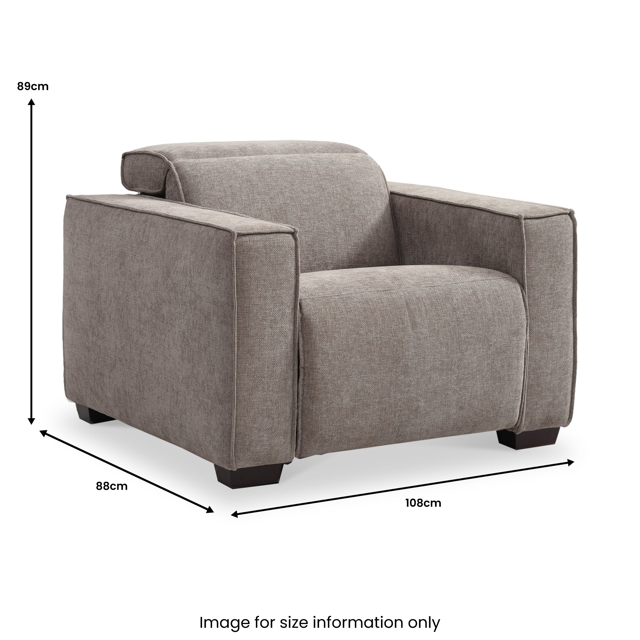 Beaumont Chenille Power Recliner Chair - Image 14