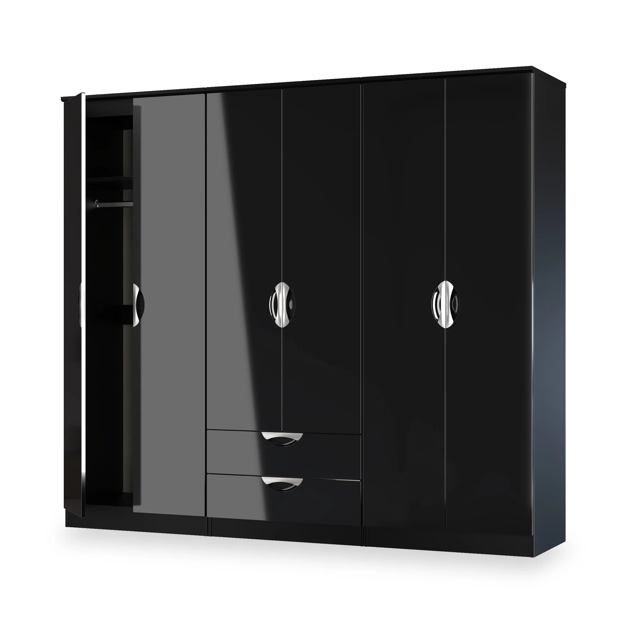 Becket 6 Door 2 Drawer Wardrobe - Image 15