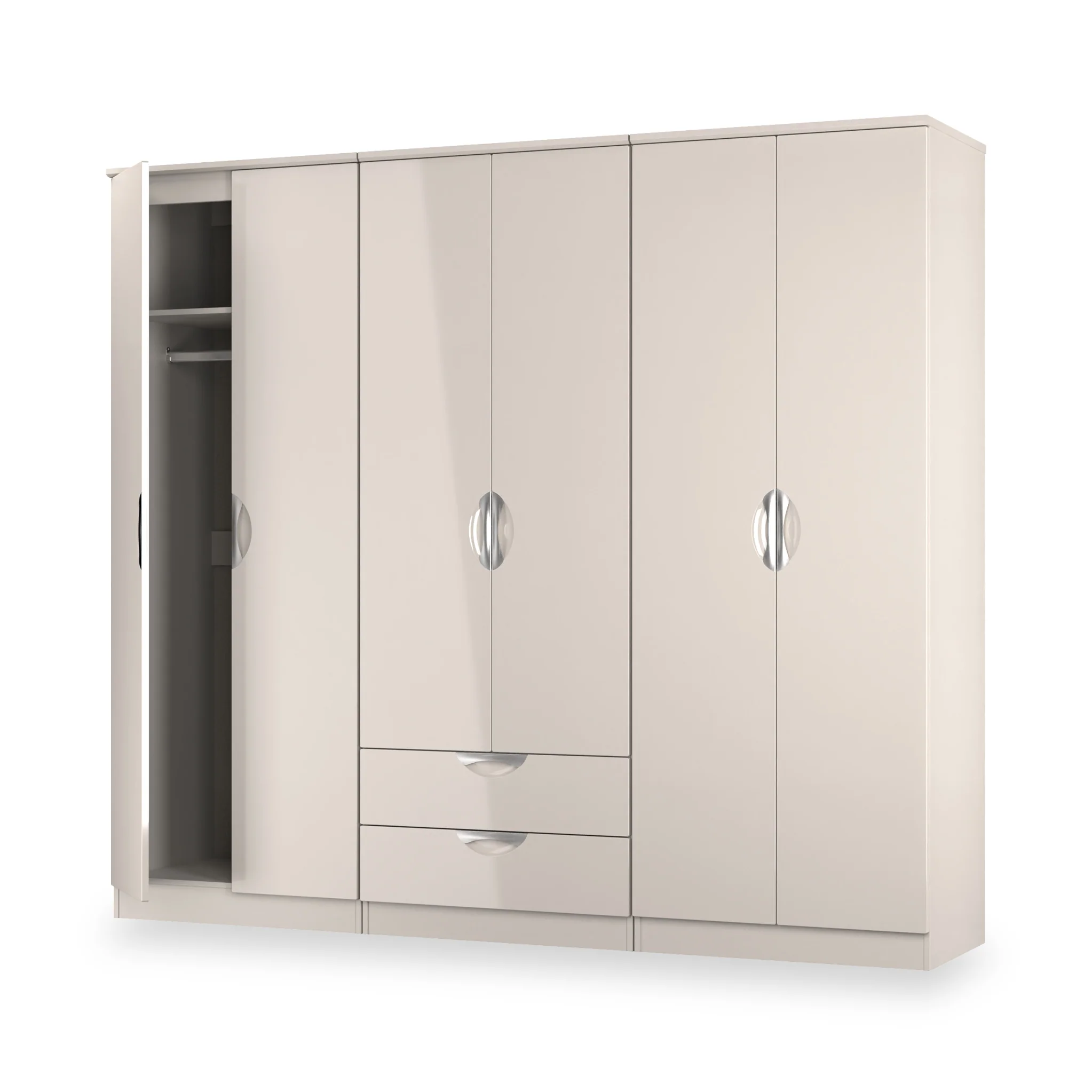 Becket 6 Door 2 Drawer Wardrobe - Image 16