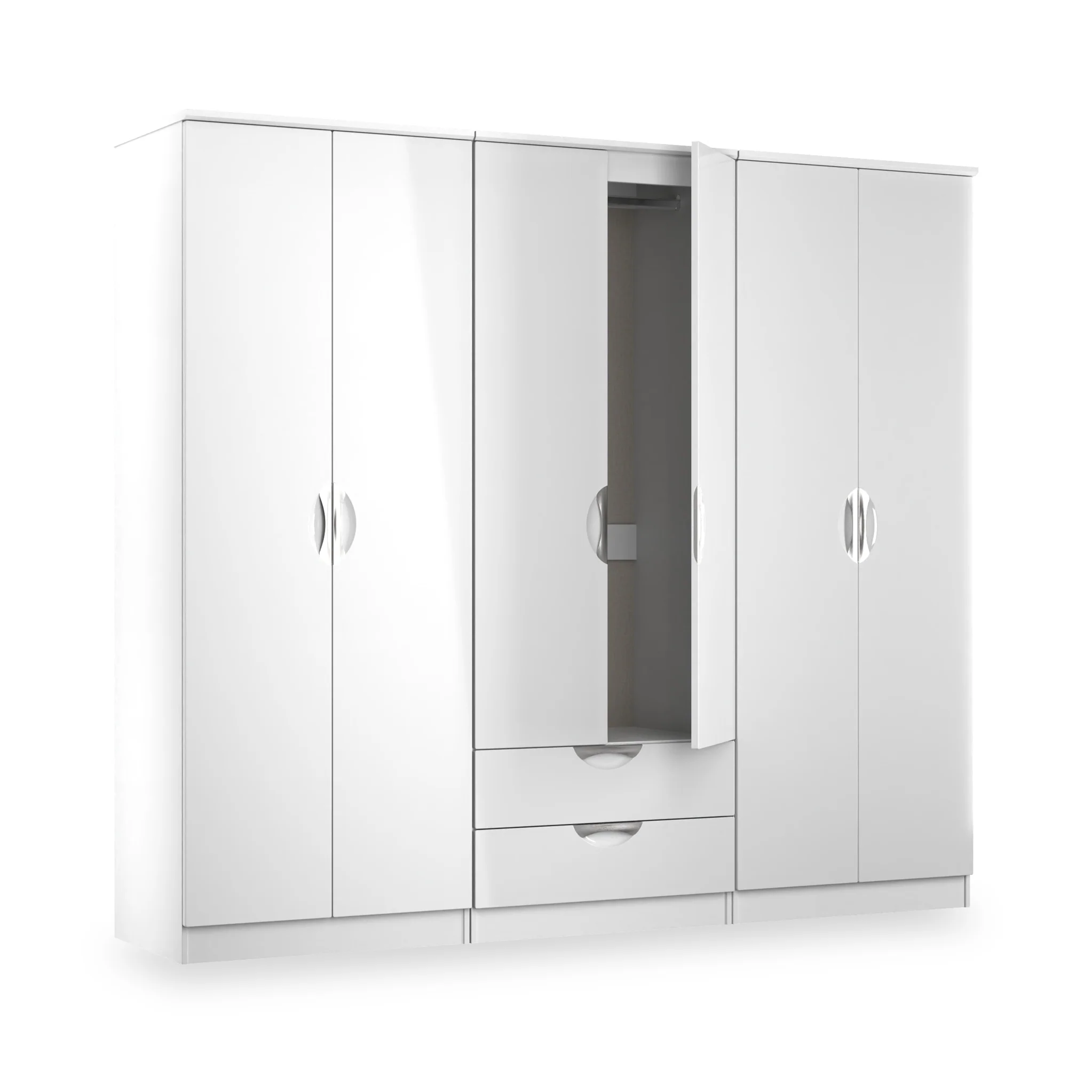 Becket 6 Door 2 Drawer Wardrobe - Image 21