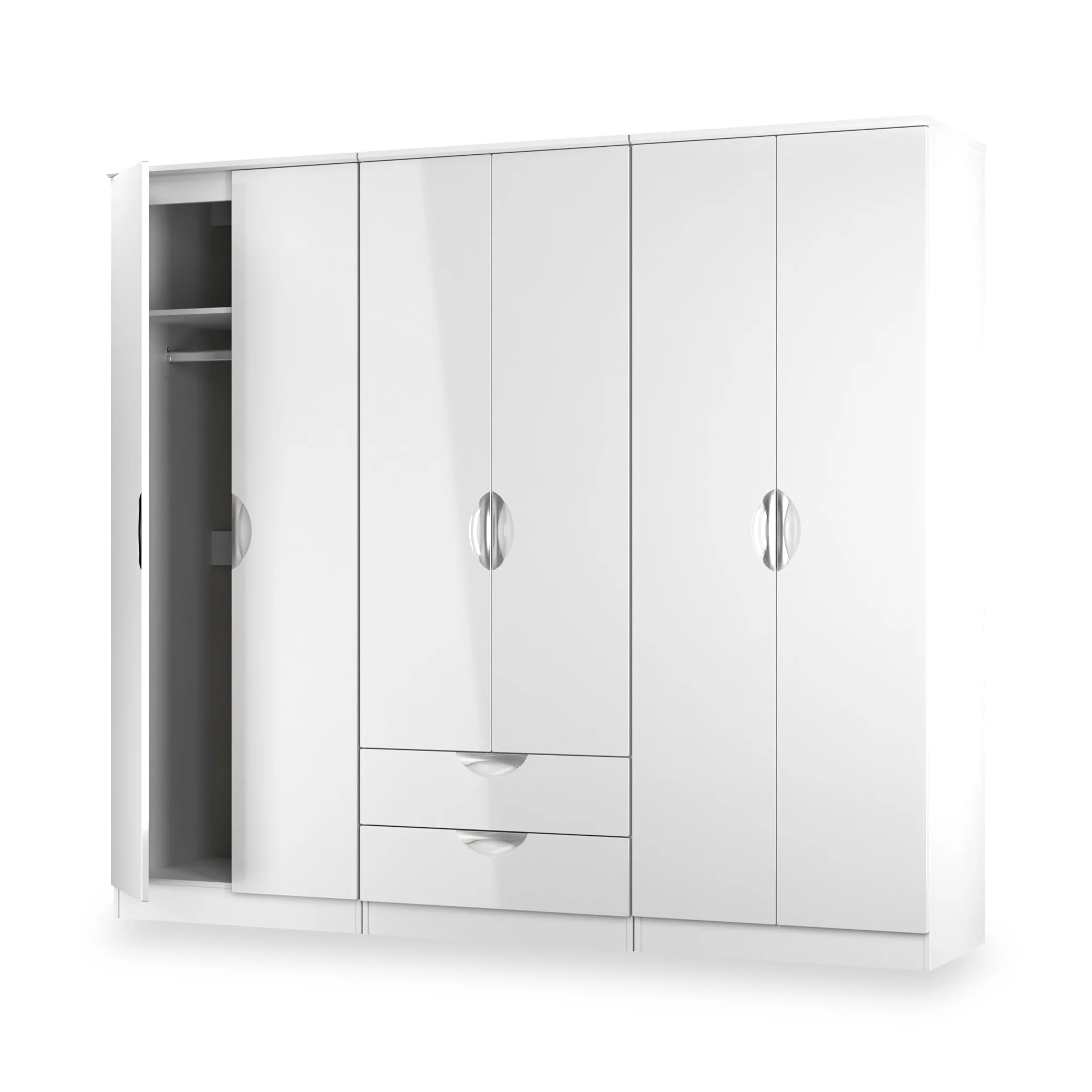 Becket 6 Door 2 Drawer Wardrobe - Image 24