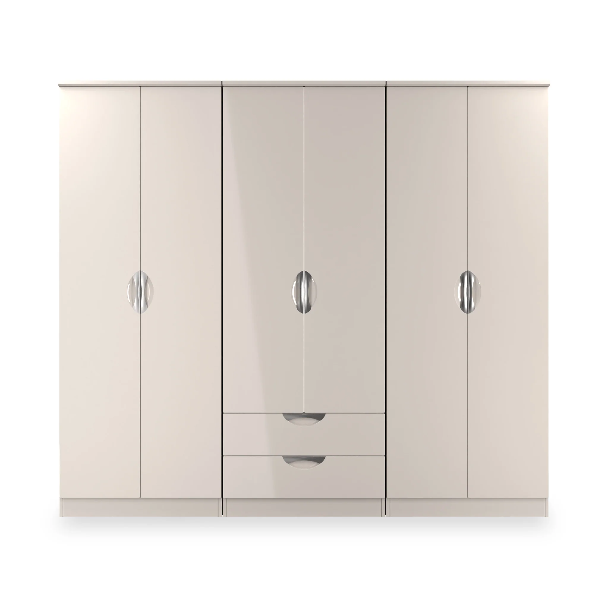 Becket 6 Door 2 Drawer Wardrobe - Image 3