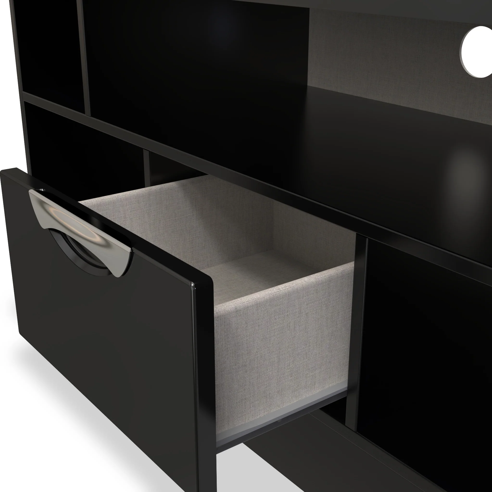 Beckett Gloss 1 Drawer TV Unit - Image 3