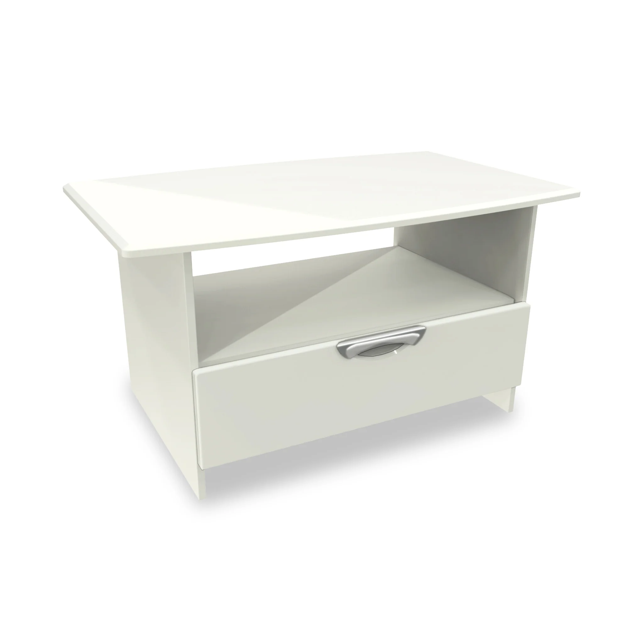 Beckett Gloss 1 Drawer with Open Shelf Coffee Table - Image 11