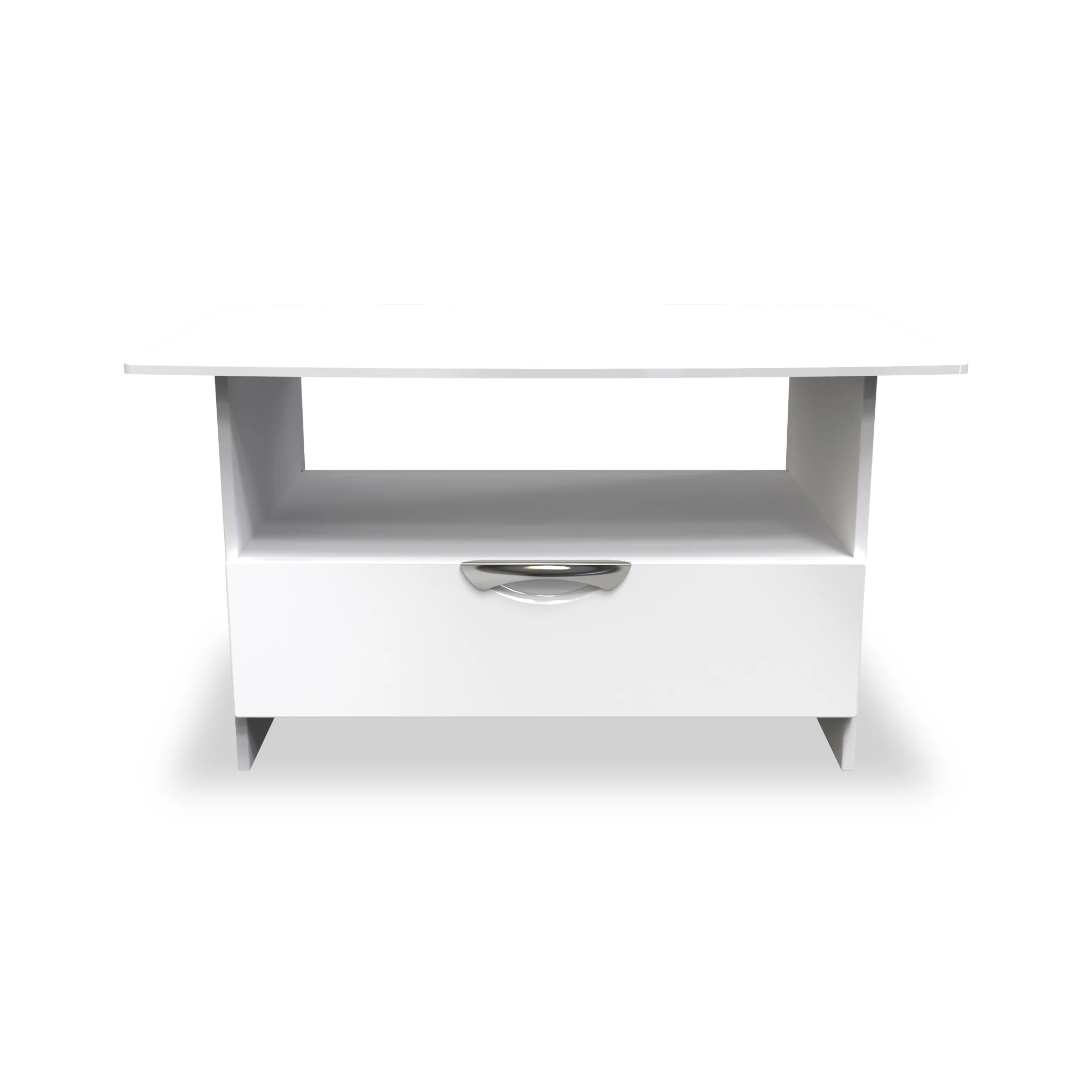 Beckett Gloss 1 Drawer with Open Shelf Coffee Table - Image 14