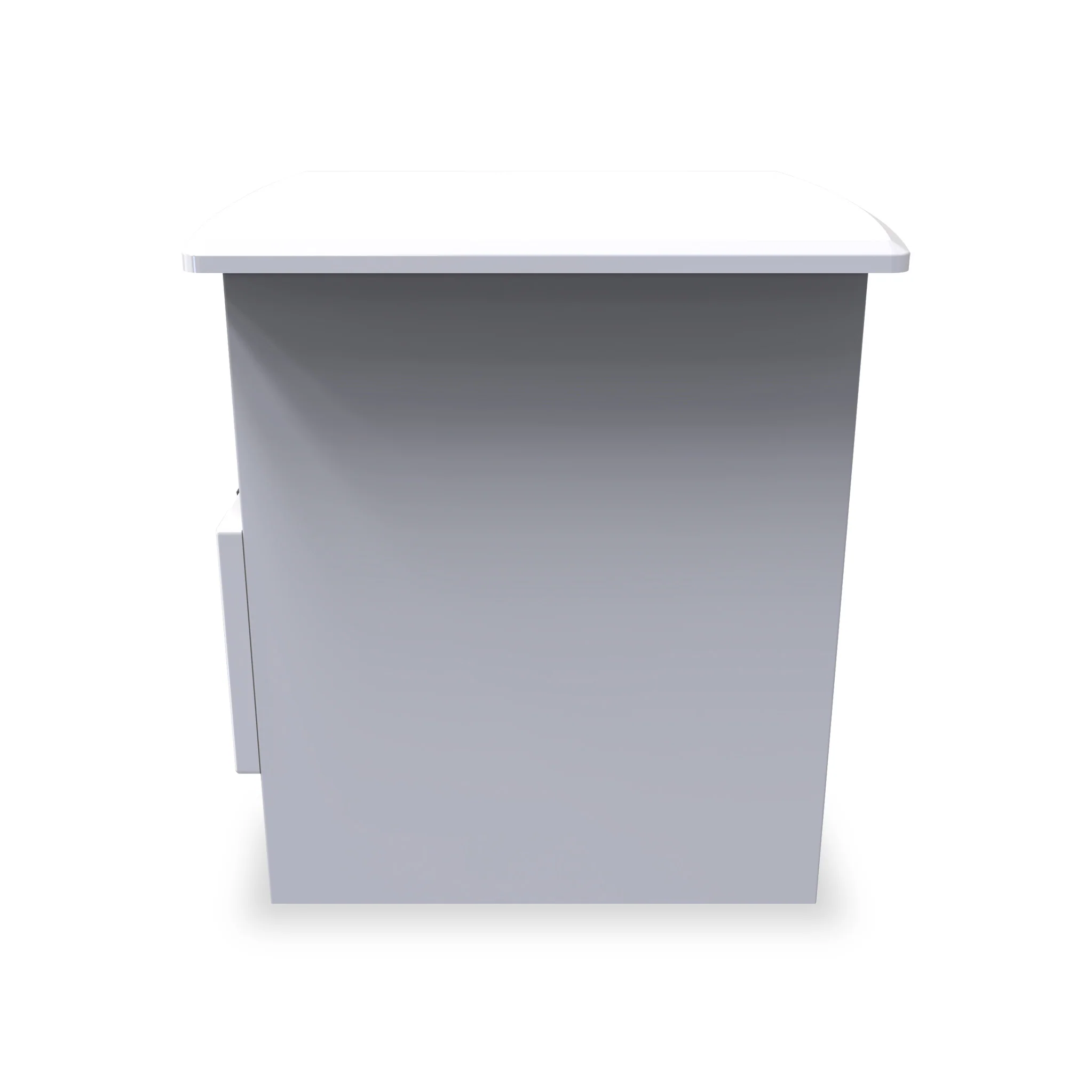 Beckett Gloss 1 Drawer with Open Shelf Lamp Table - Image 10