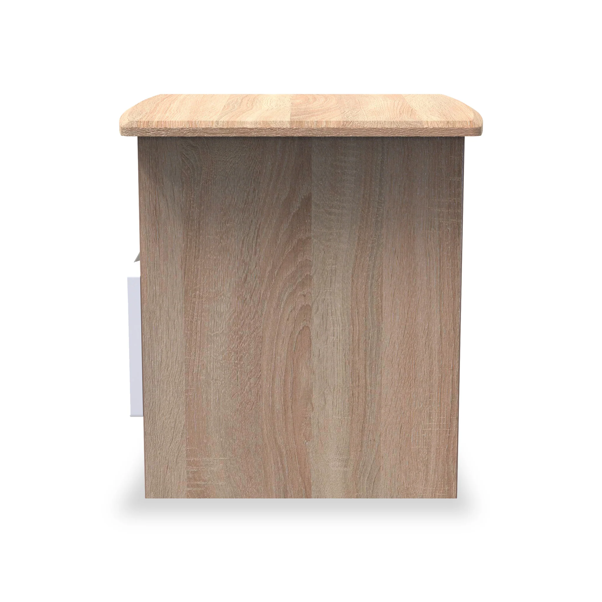 Beckett Gloss 1 Drawer with Open Shelf Lamp Table - Image 9