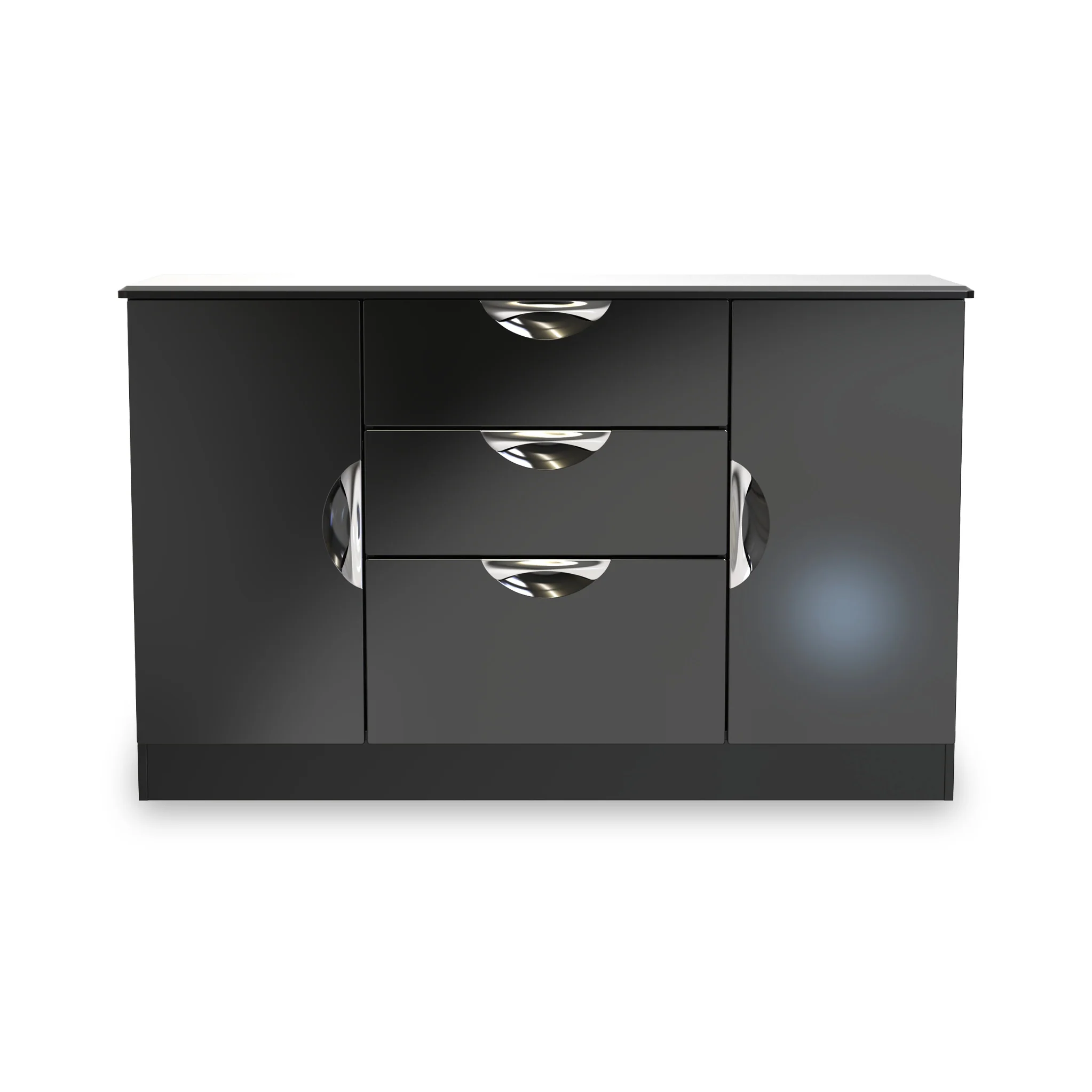 Beckett Gloss 2 Door 3 Drawer Sideboard - Image 12