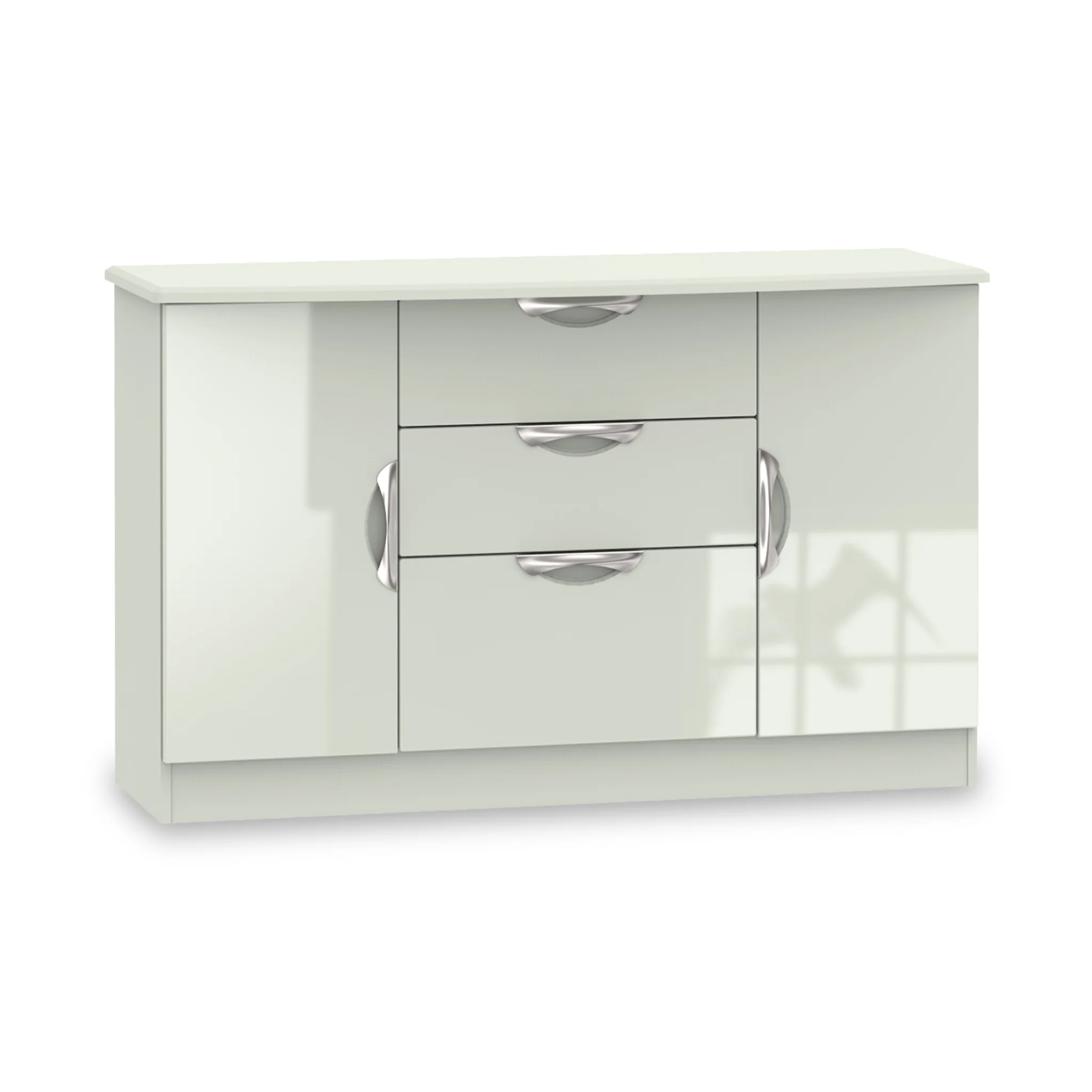 Beckett Gloss 2 Door 3 Drawer Sideboard - Image 9
