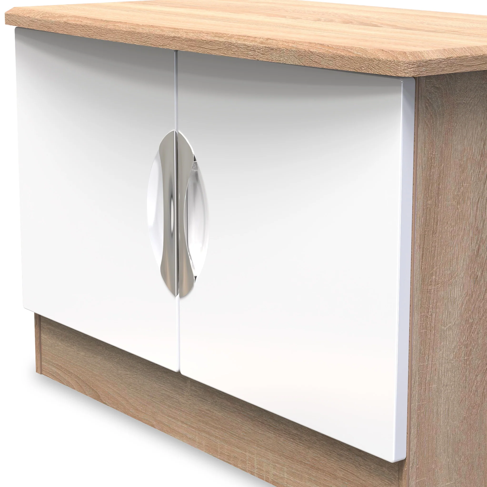 Beckett Gloss 2 Door Compact TV Unit - Image 10