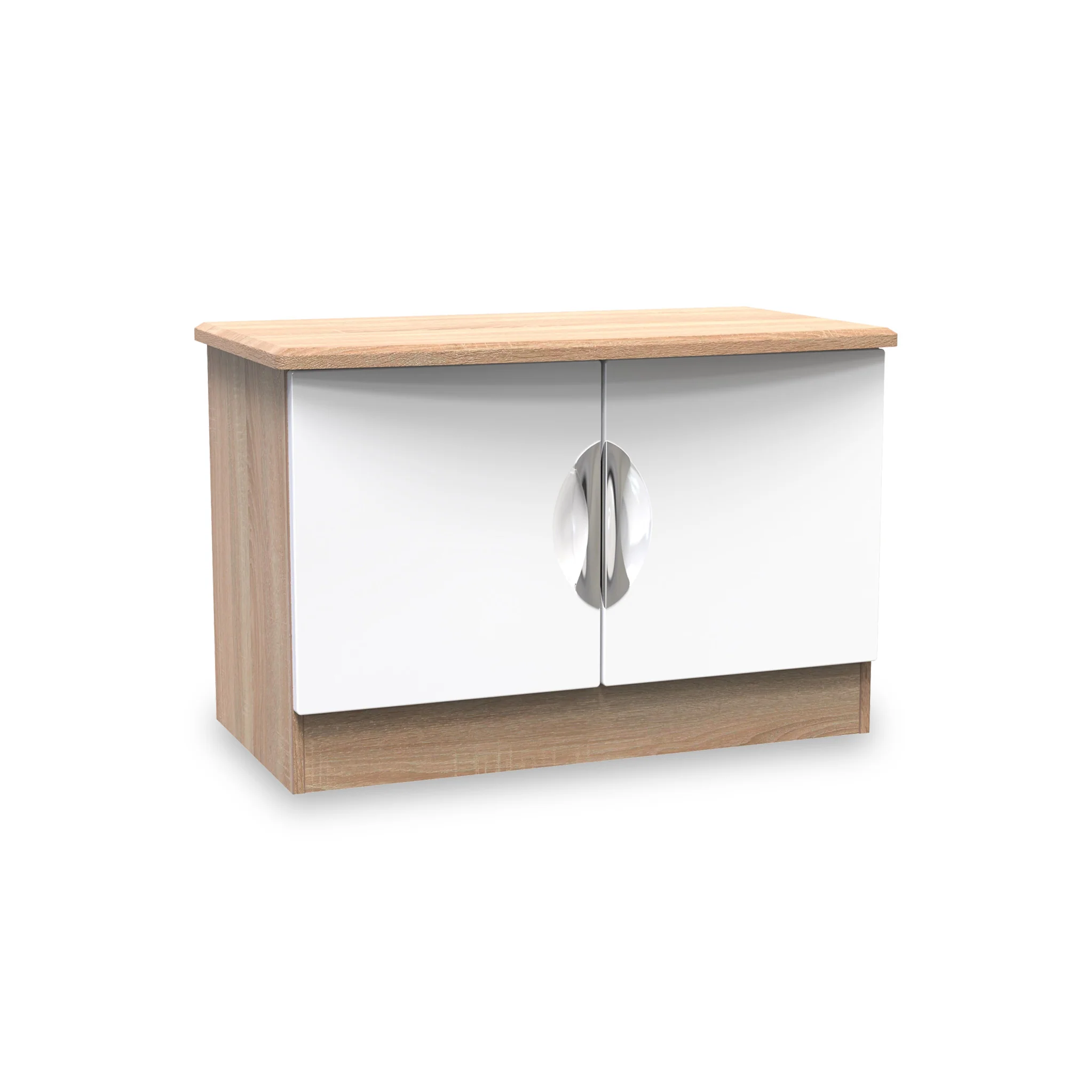 Beckett Gloss 2 Door Compact TV Unit - Image 8