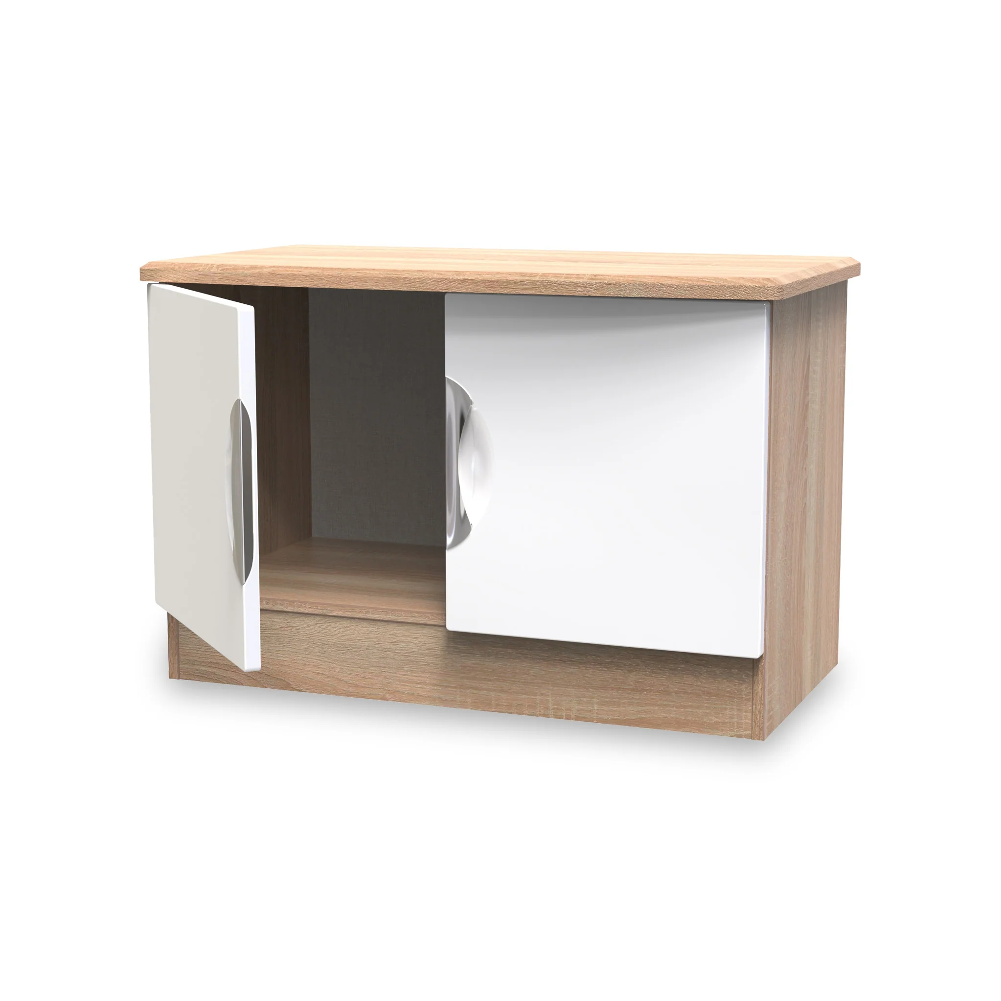 Beckett Gloss 2 Door Compact TV Unit - Image 9