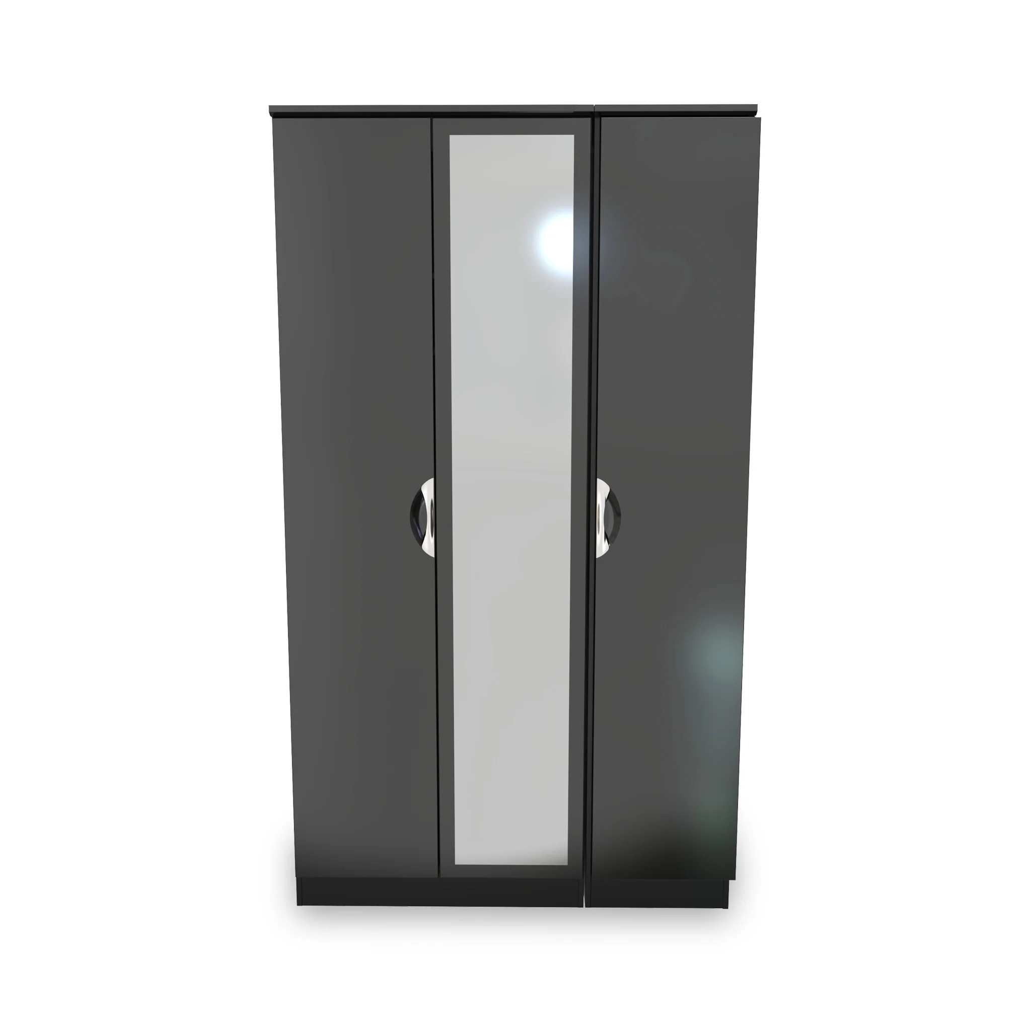 Beckett Gloss 3 Door Mirror Wardrobe - Image 11