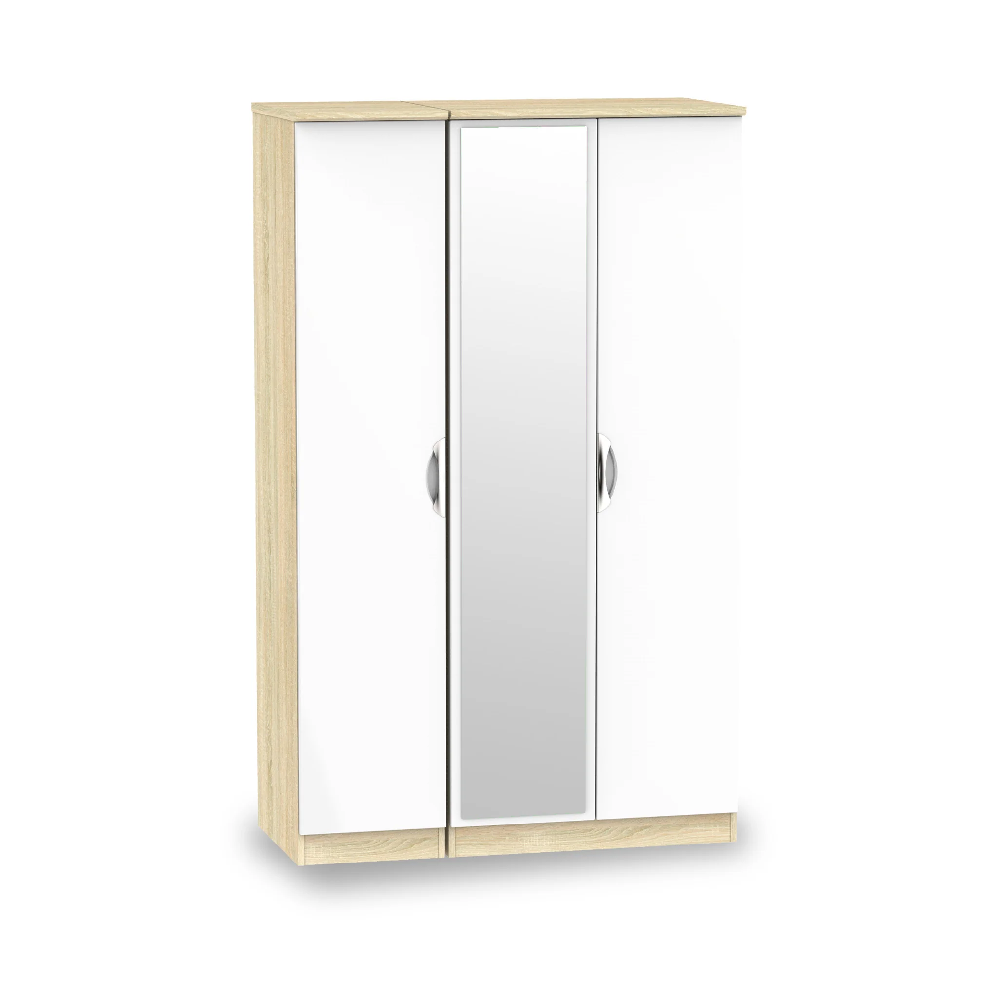 Beckett Gloss 3 Door Mirror Wardrobe - Image 13