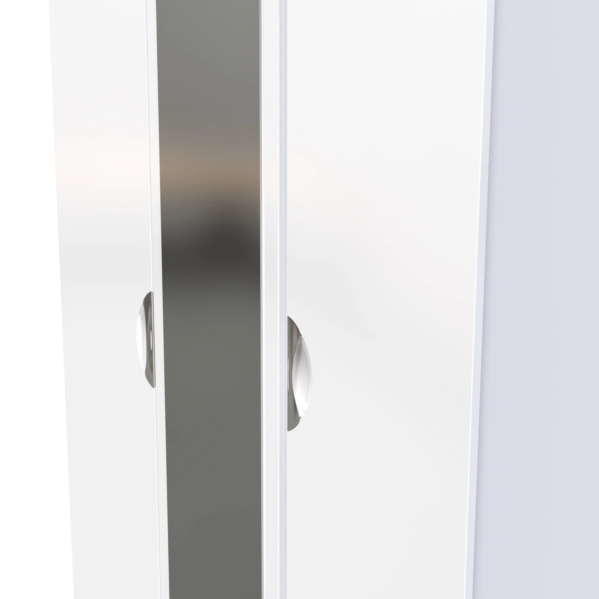 Beckett Gloss 3 Door Mirror Wardrobe - Image 7