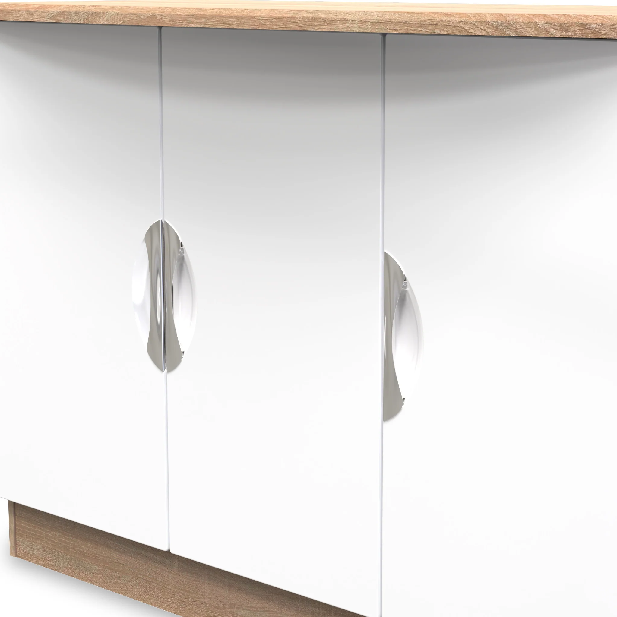 Beckett Gloss 3 Door Sideboard - Image 6