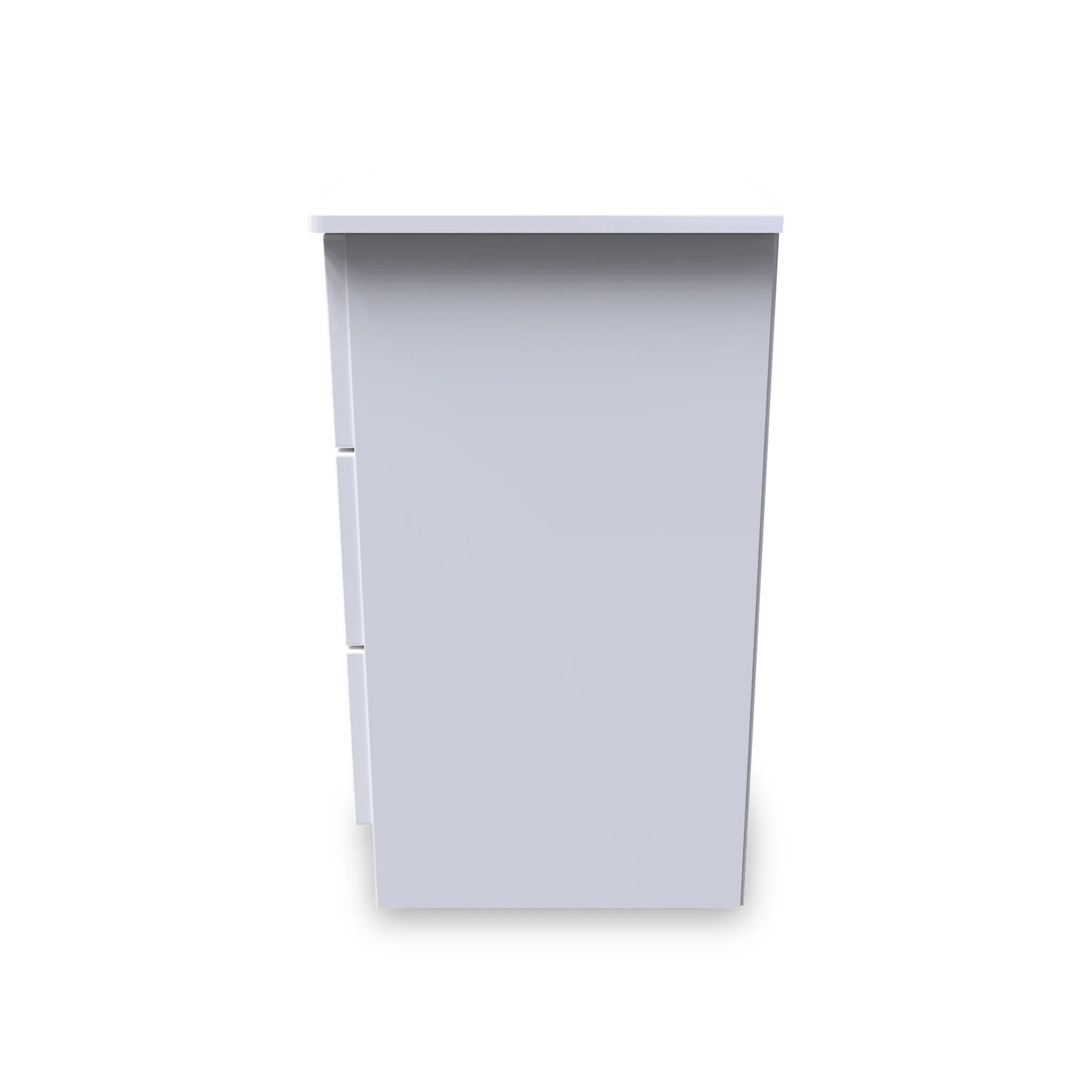 Beckett Gloss 3 Drawer Bedside Cabinet - Image 5