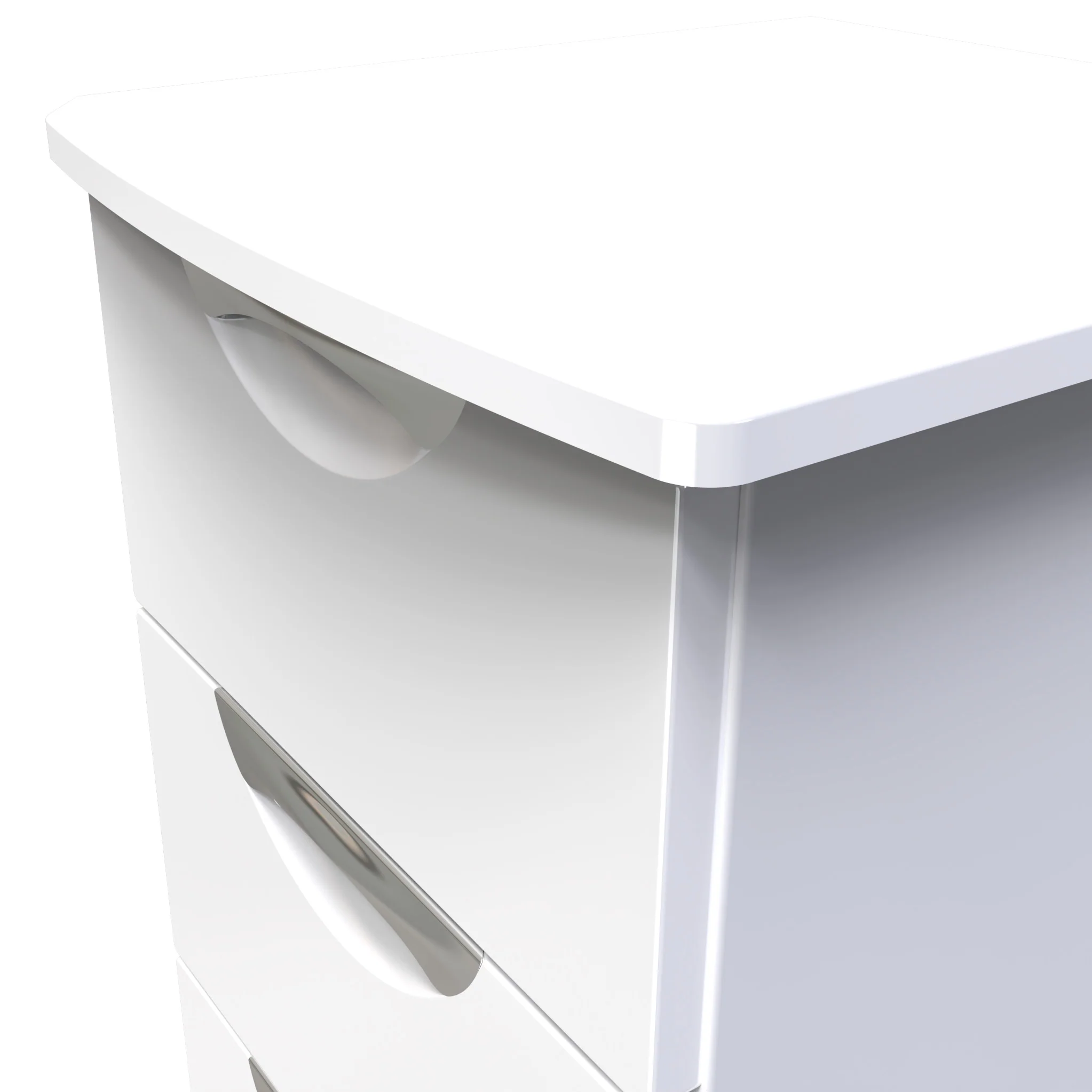 Beckett Gloss 3 Drawer Bedside Cabinet - Image 7
