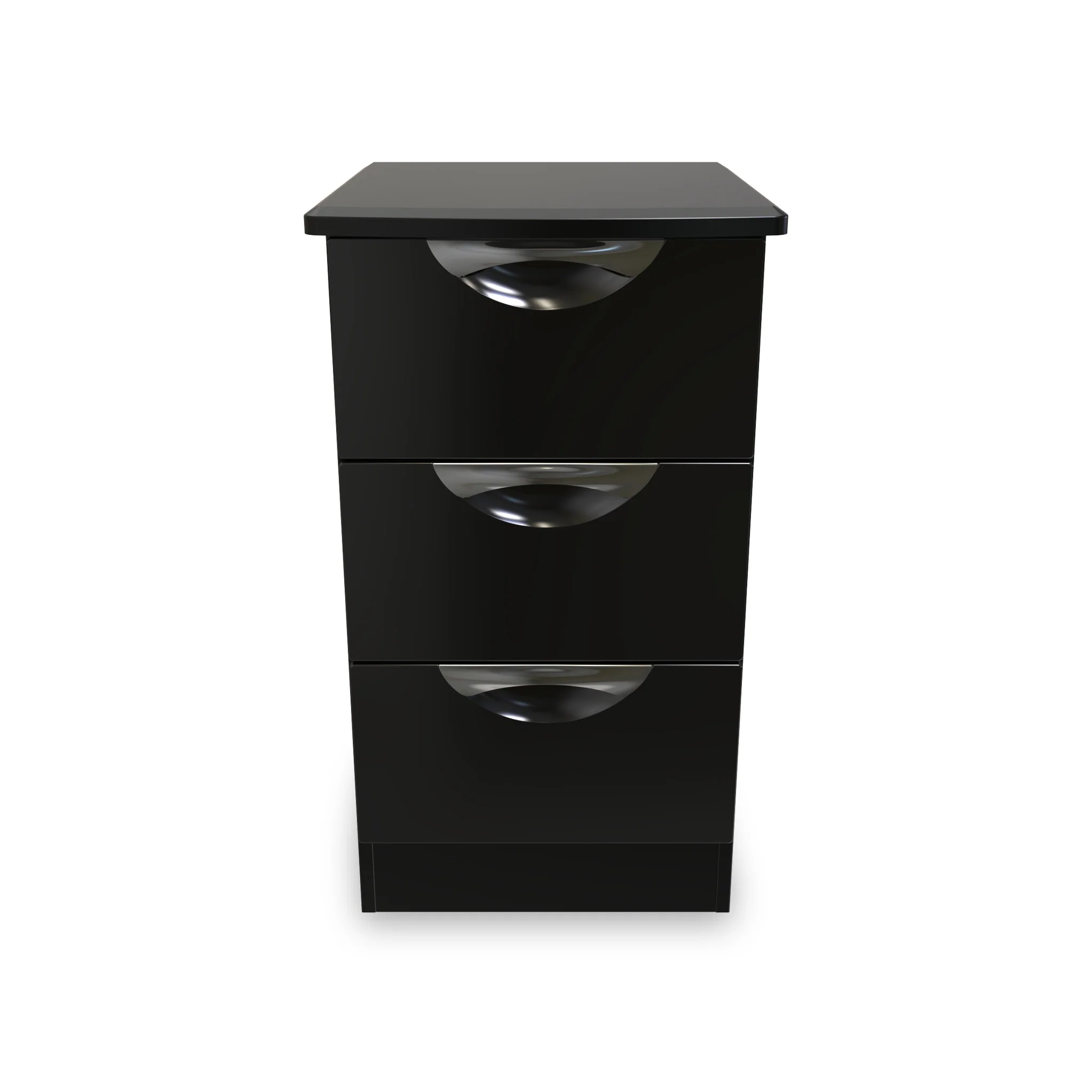 Beckett Gloss 3 Drawer Bedside Cabinet - Image 9