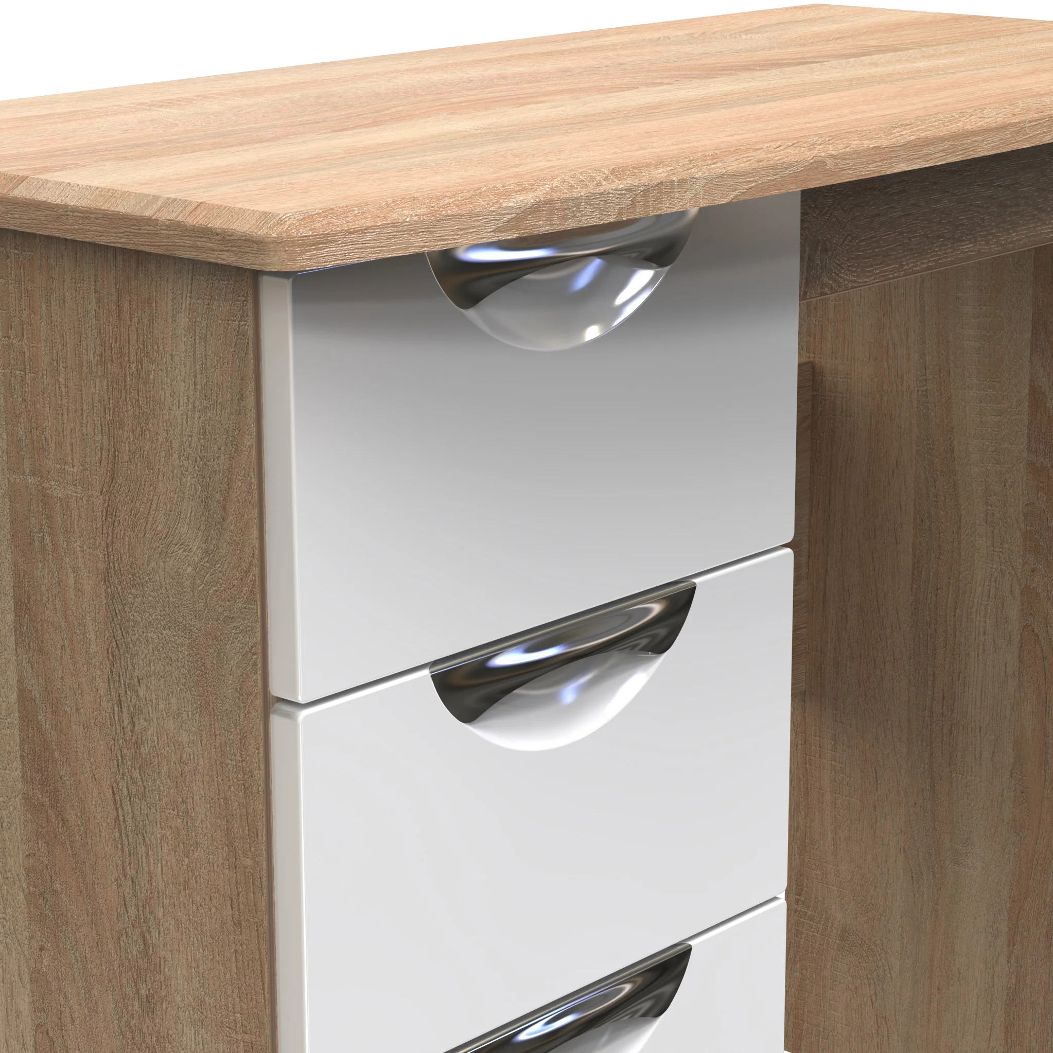 Beckett Gloss 3 Drawer Dressing Table - Image 18