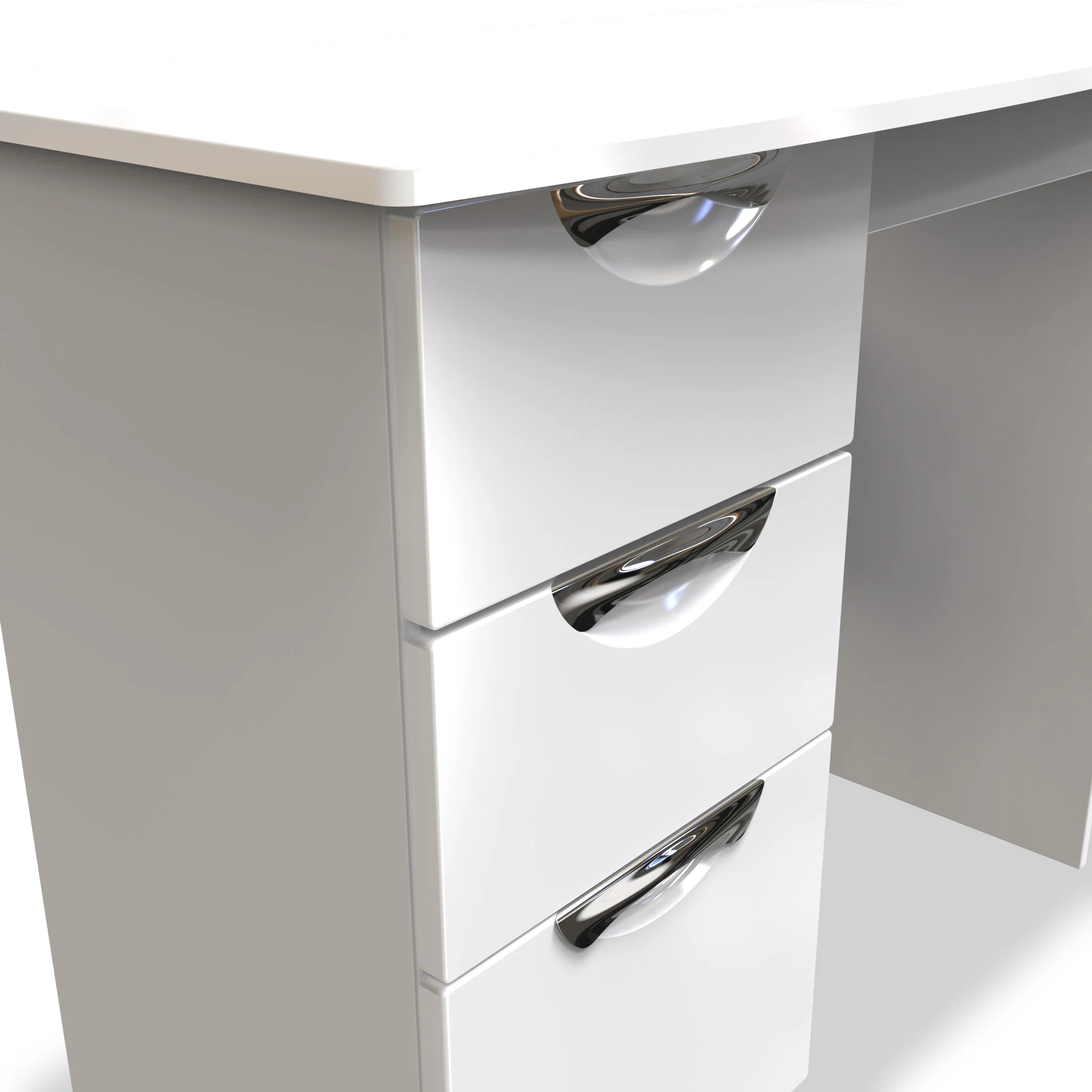 Beckett Gloss 3 Drawer Dressing Table - Image 9