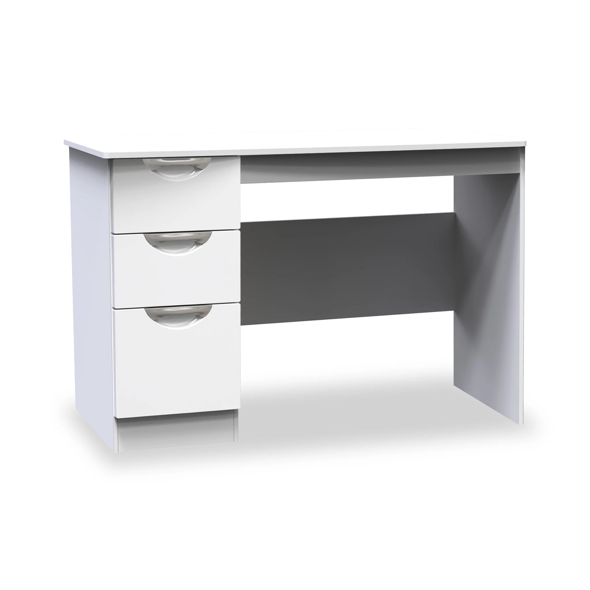 Beckett Gloss 3 Drawer Storage Desk - Image 18