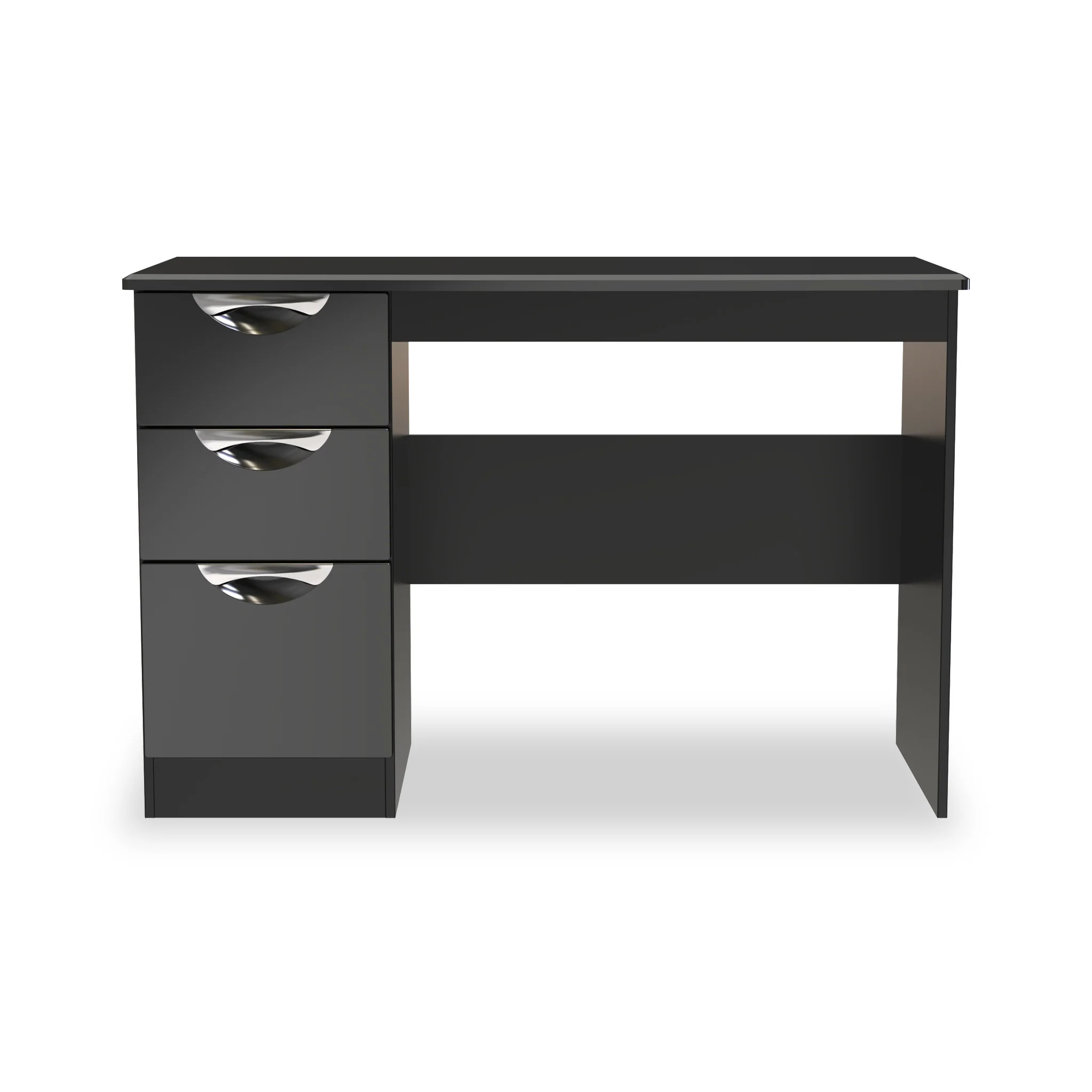 Beckett Gloss 3 Drawer Storage Desk - Image 9