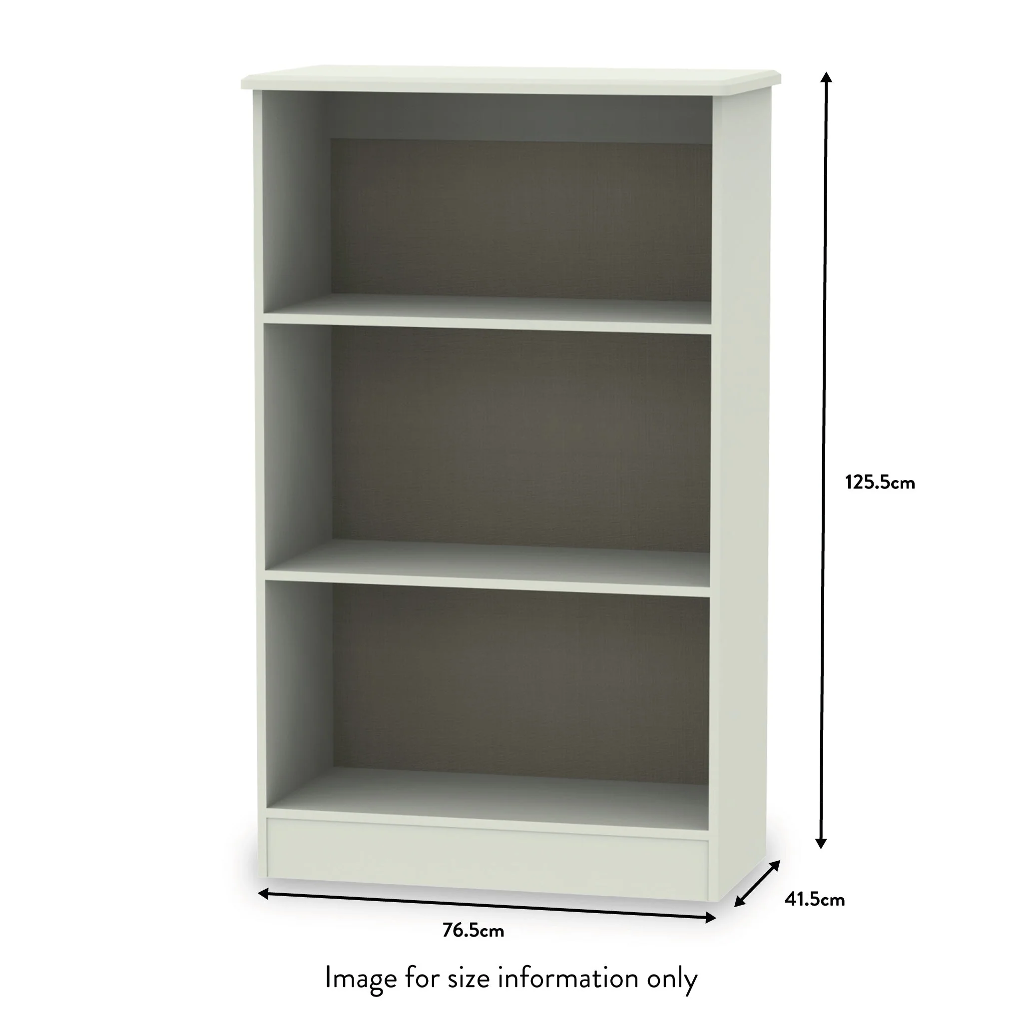 Beckett Gloss 3 Shelf Bookcase - Image 11