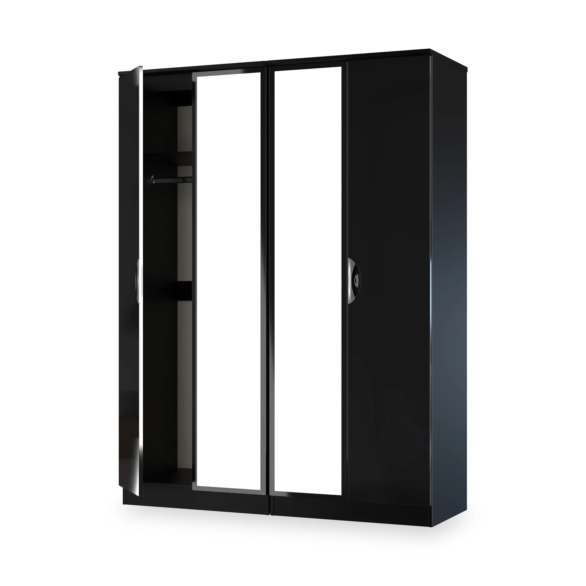 Beckett 4 Door Mirrored Wardrobe - Image 14