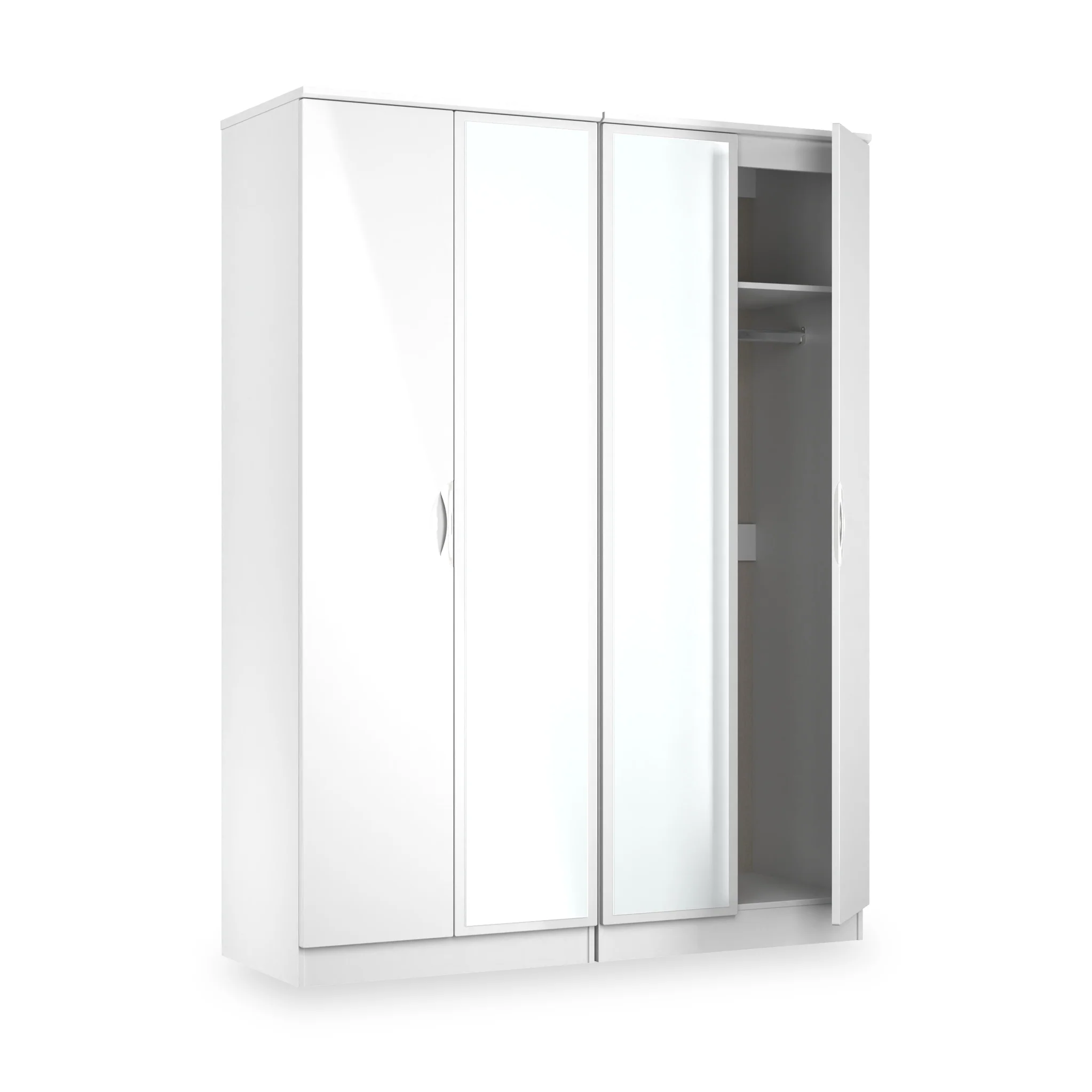 Beckett 4 Door Mirrored Wardrobe - Image 17