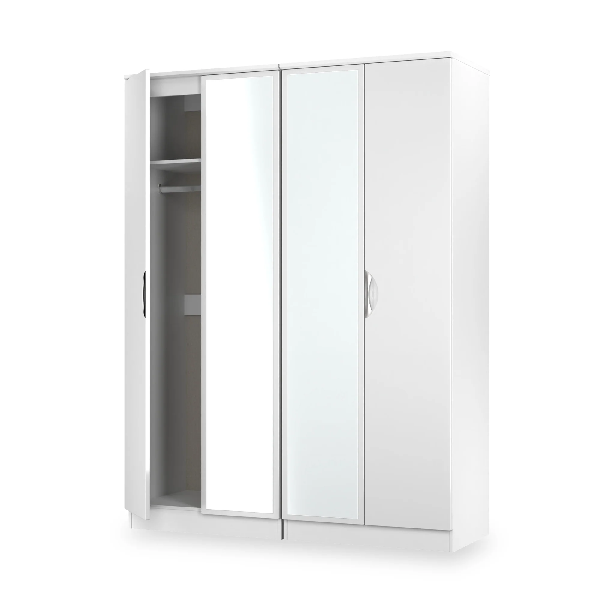 Beckett 4 Door Mirrored Wardrobe - Image 21