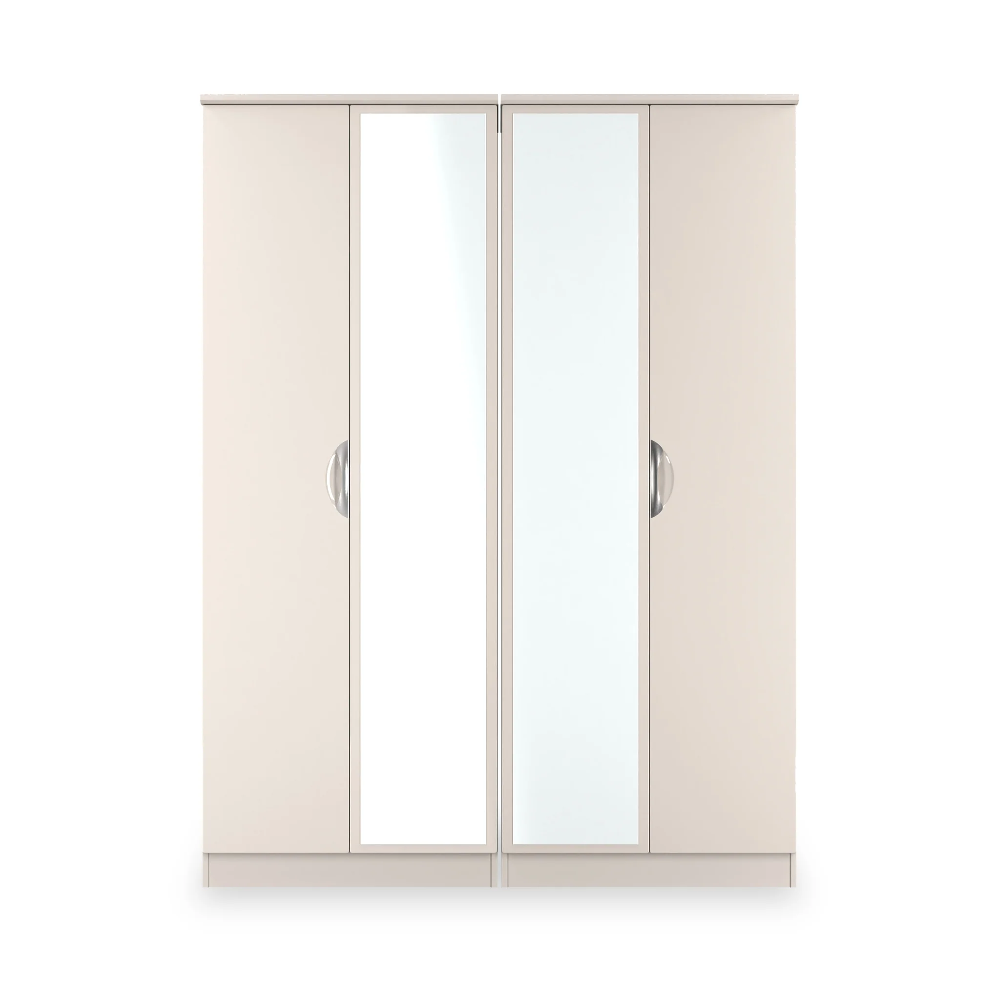 Beckett 4 Door Mirrored Wardrobe - Image 3