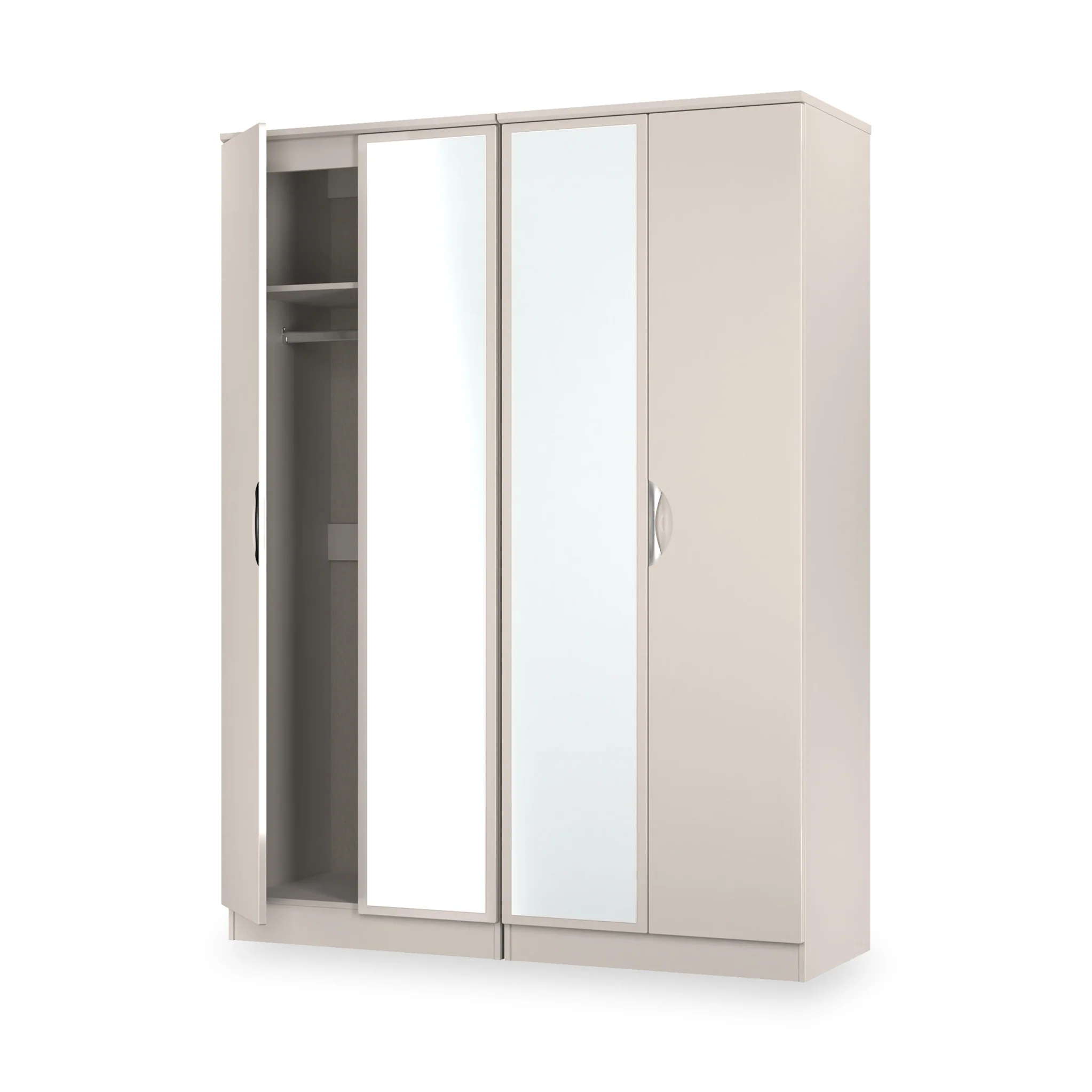 Beckett 4 Door Mirrored Wardrobe - Image 7