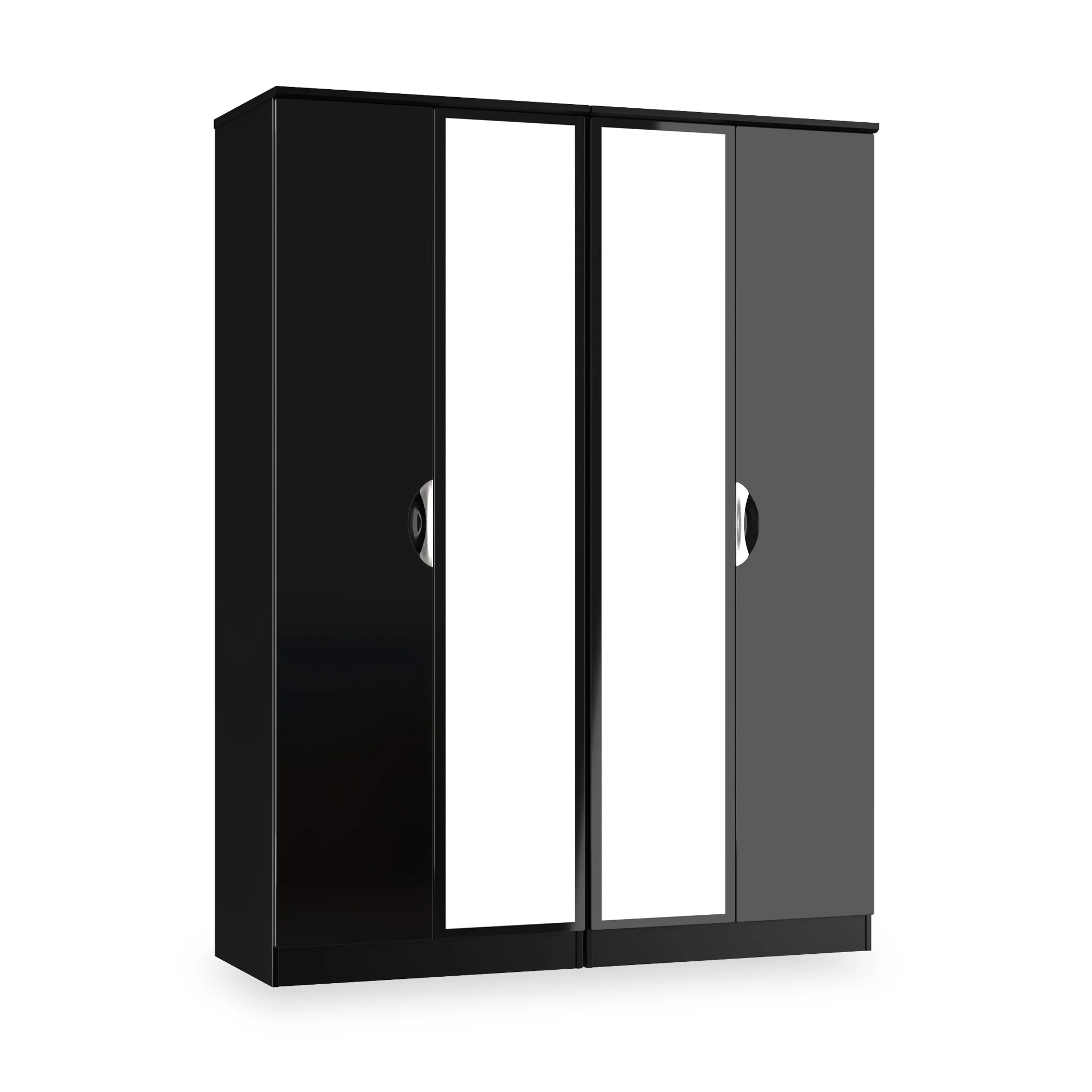 Beckett 4 Door Mirrored Wardrobe - Image 8