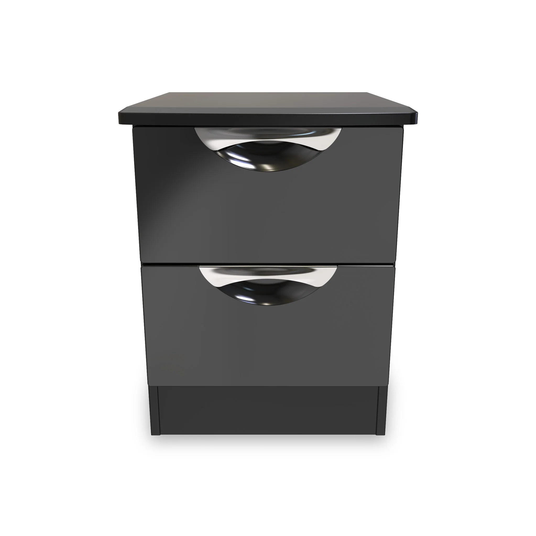 Beckett Gloss 2 Drawer Bedside Cabinet - Image 9