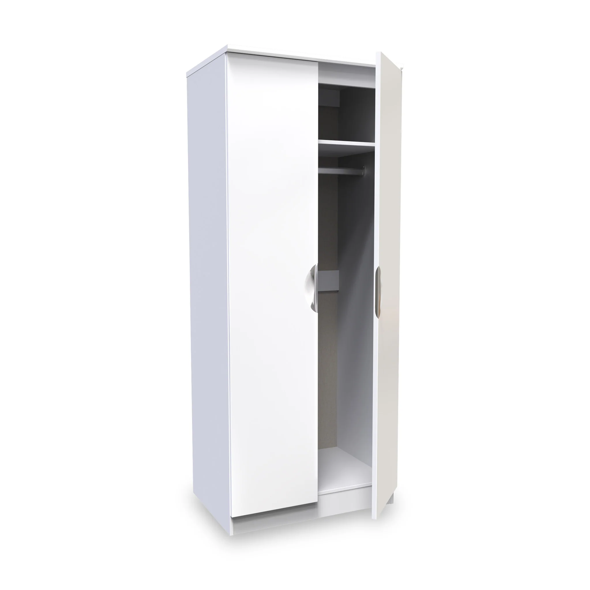 Beckett Gloss 2 Door Wardrobe - Image 7