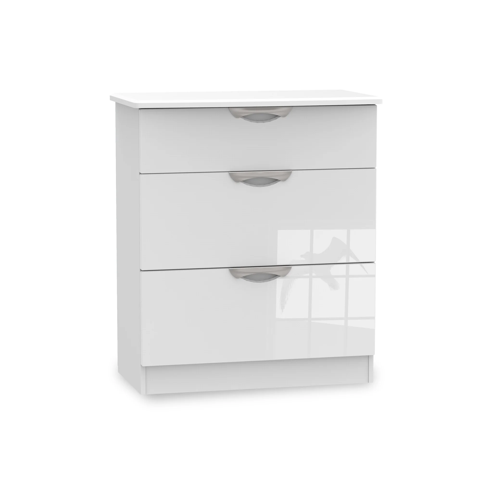 Beckett Gloss 3 Drawer Deep Chest - Image 4