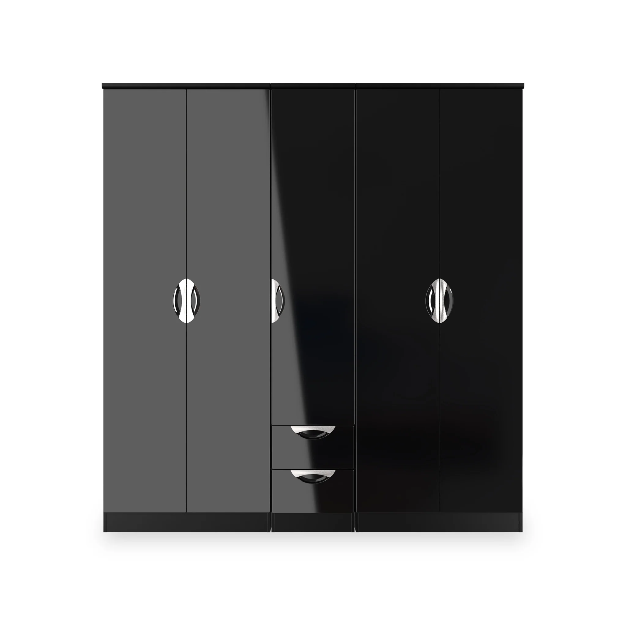 Beckett 5 Door 2 Drawer Wardrobe - Image 10