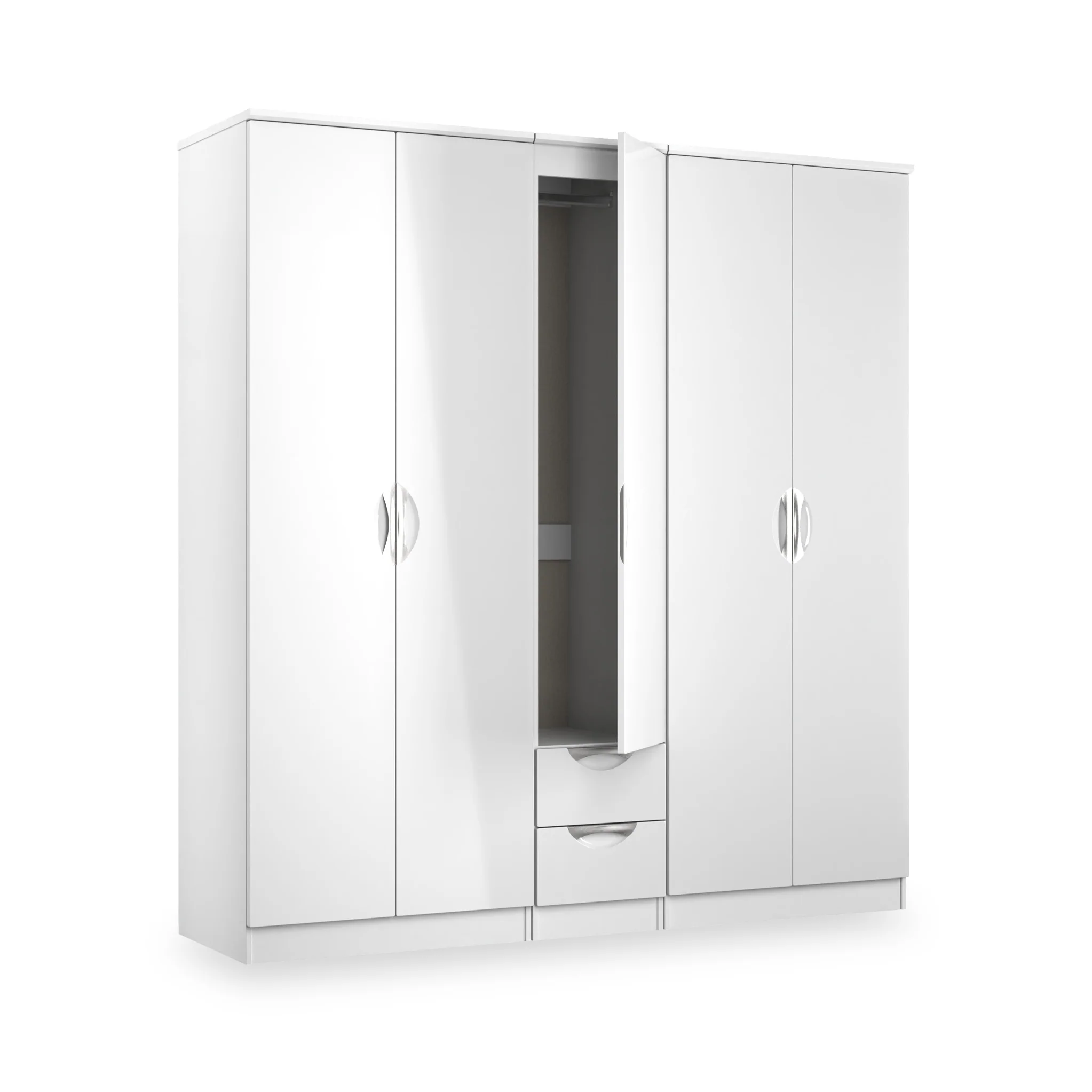 Beckett 5 Door 2 Drawer Wardrobe - Image 19