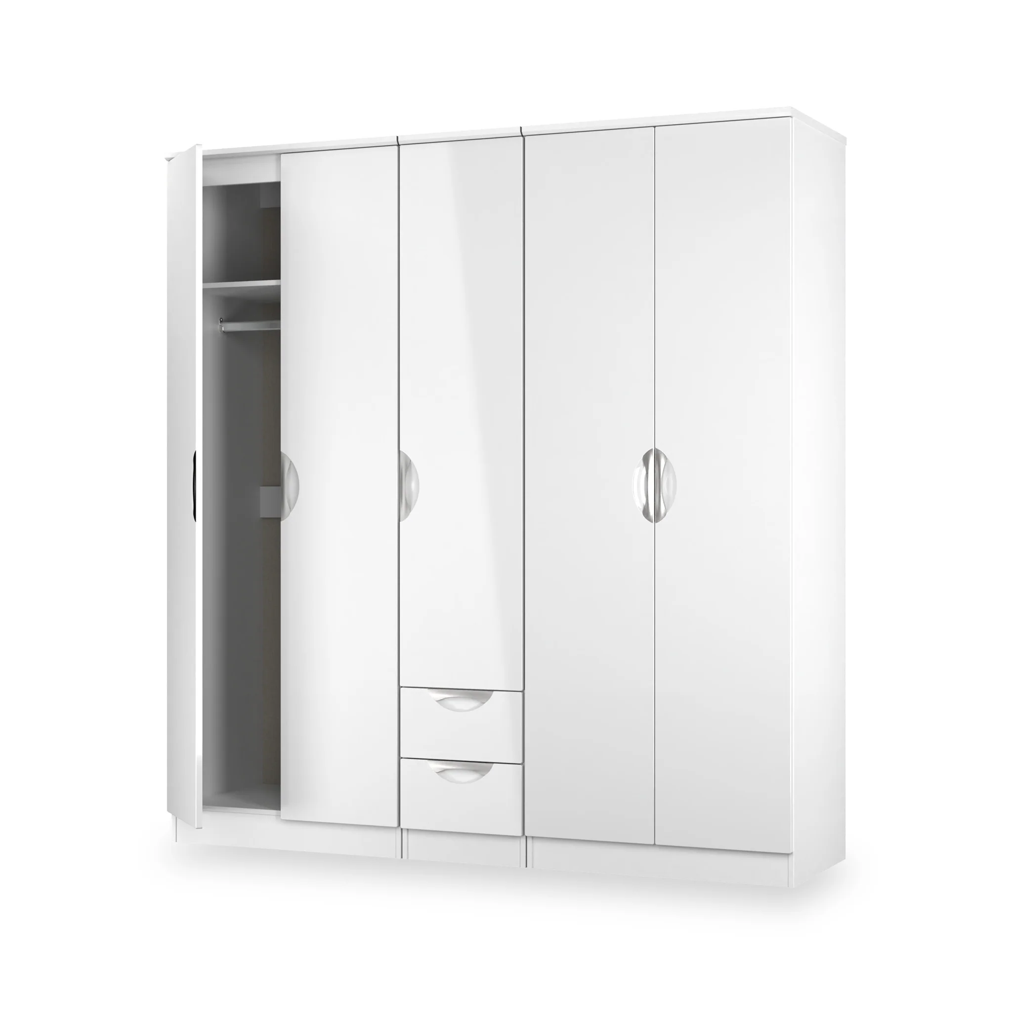 Beckett 5 Door 2 Drawer Wardrobe - Image 22
