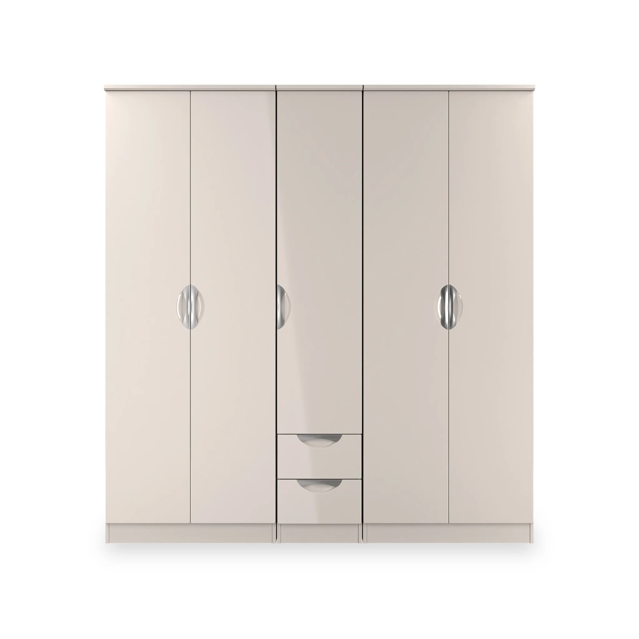 Beckett 5 Door 2 Drawer Wardrobe - Image 3