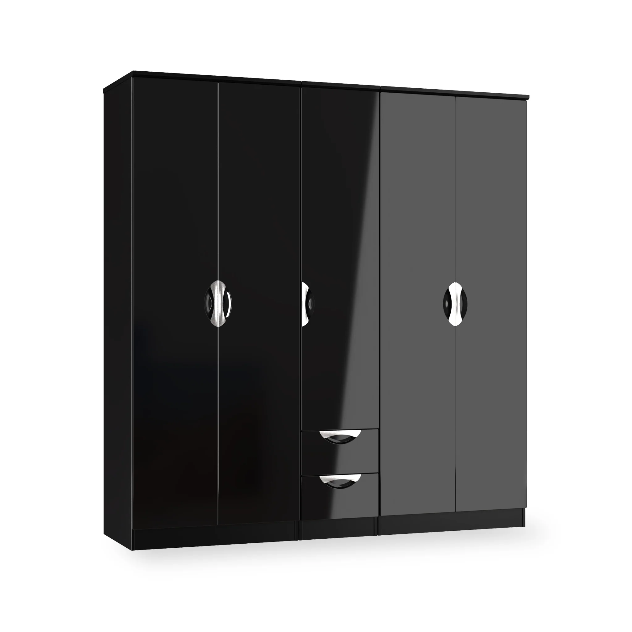 Beckett 5 Door 2 Drawer Wardrobe - Image 8
