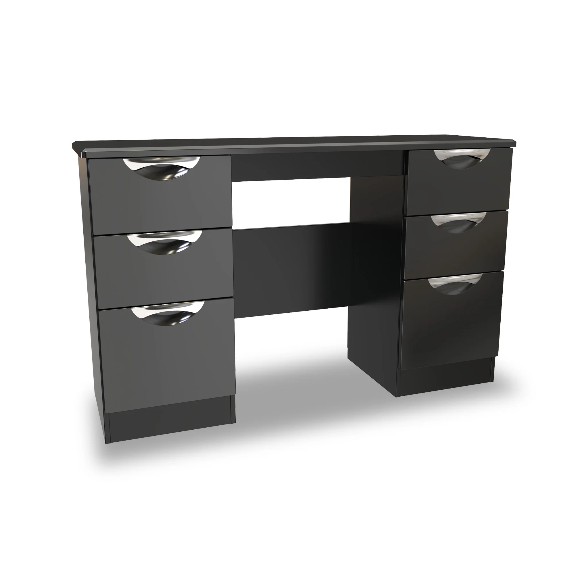 Beckett Gloss 6 Drawer Storage Desk - Image 6