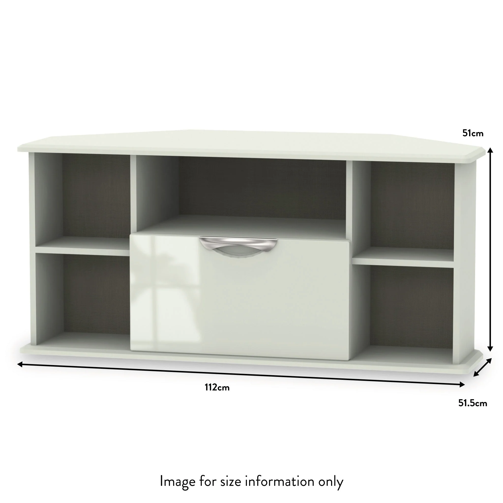 Beckett Gloss Corner TV Unit - Image 13
