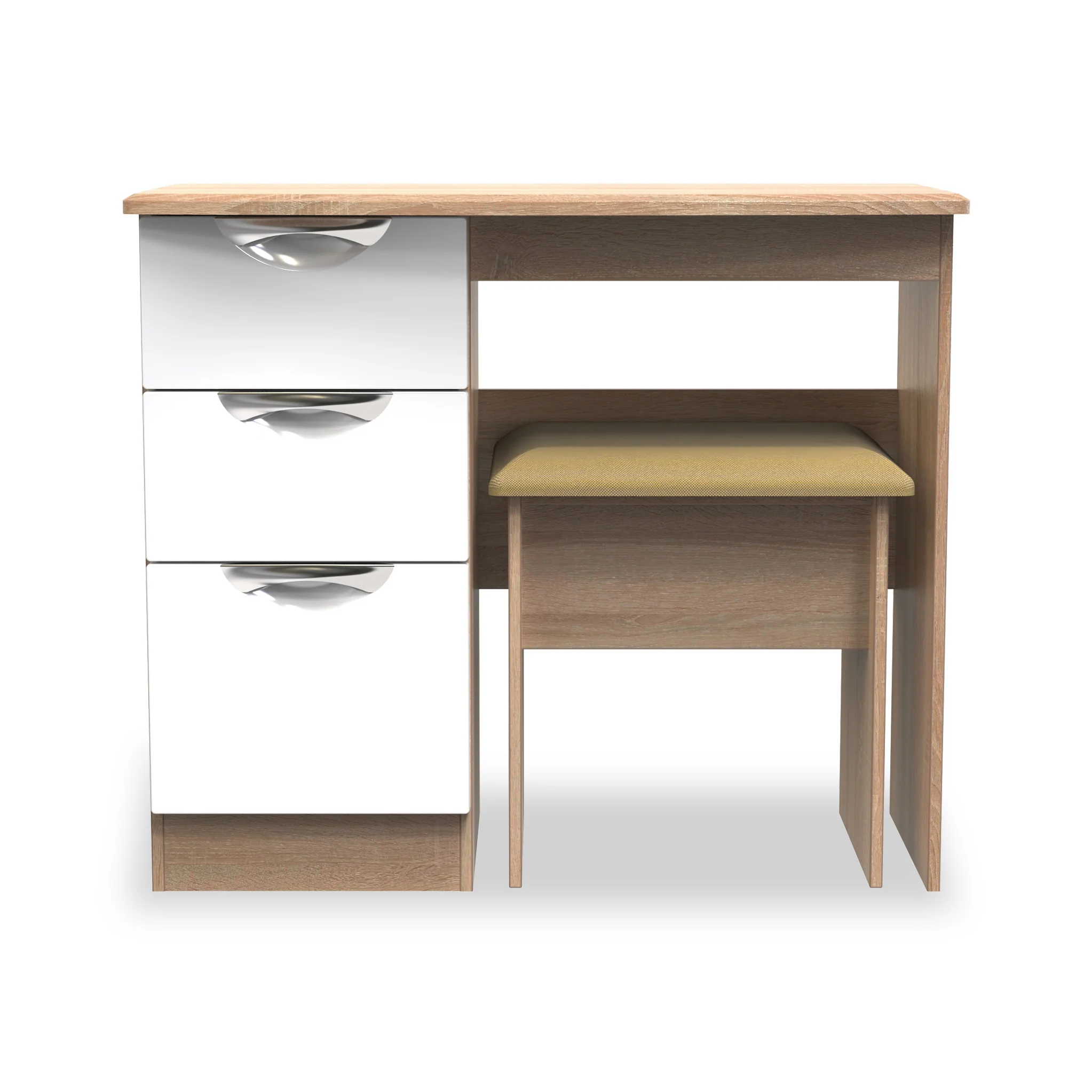 Beckett Gloss Dressing Table with Stool - Image 17