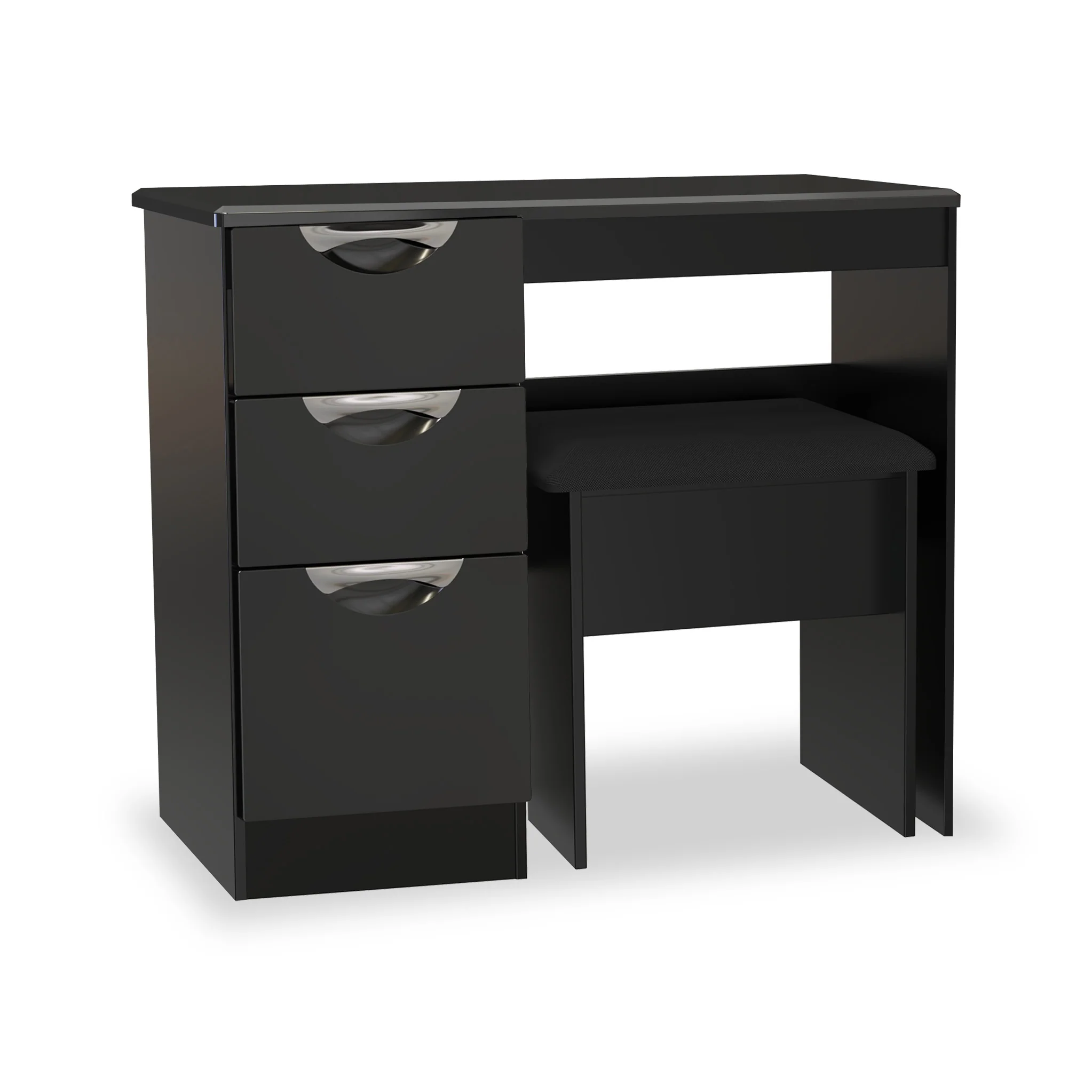 Beckett Gloss Dressing Table with Stool - Image 9