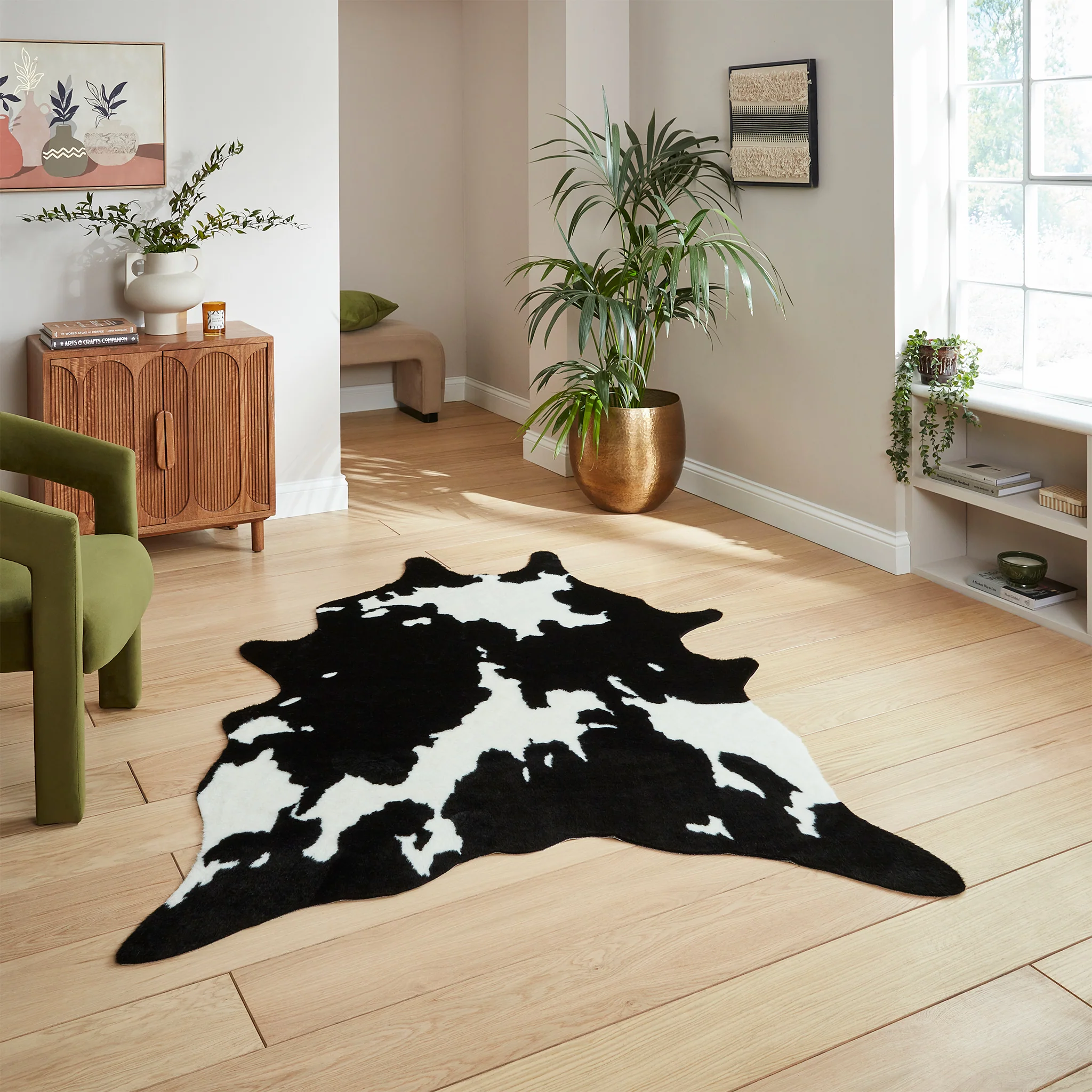 Bellaire Faux Cow Print Rug - Image 3