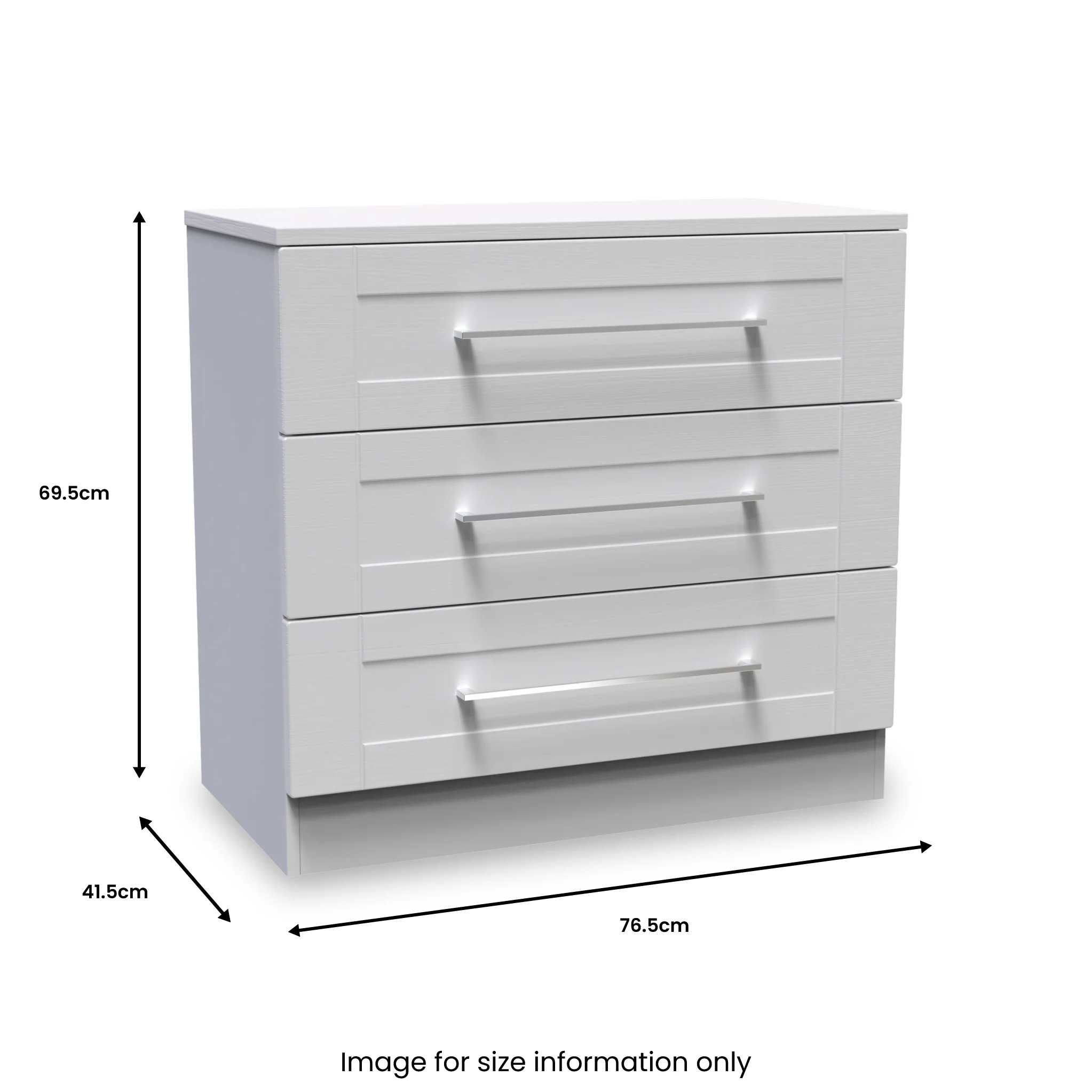 Bellamy 3 Drawer Chest - Image 9