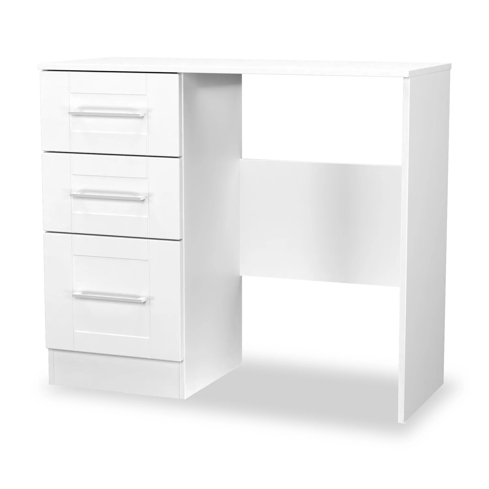 Bellamy White 3 Drawer Dressing Table - Image 3