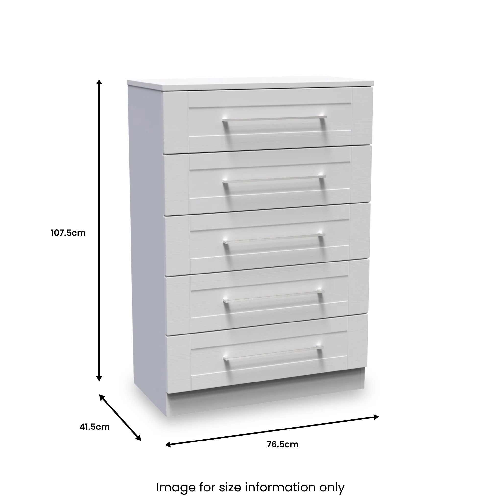 Bellamy 5 Drawer Chest - Image 9
